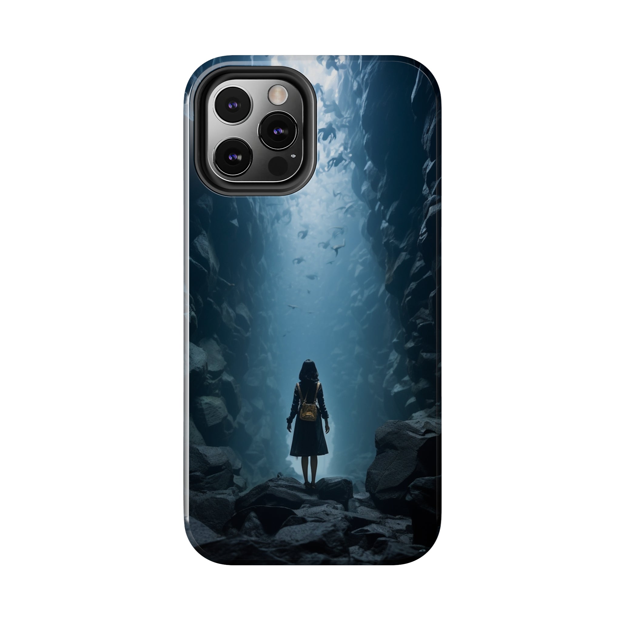 Girl in Abyss: Impact-Resistant iPhone Case