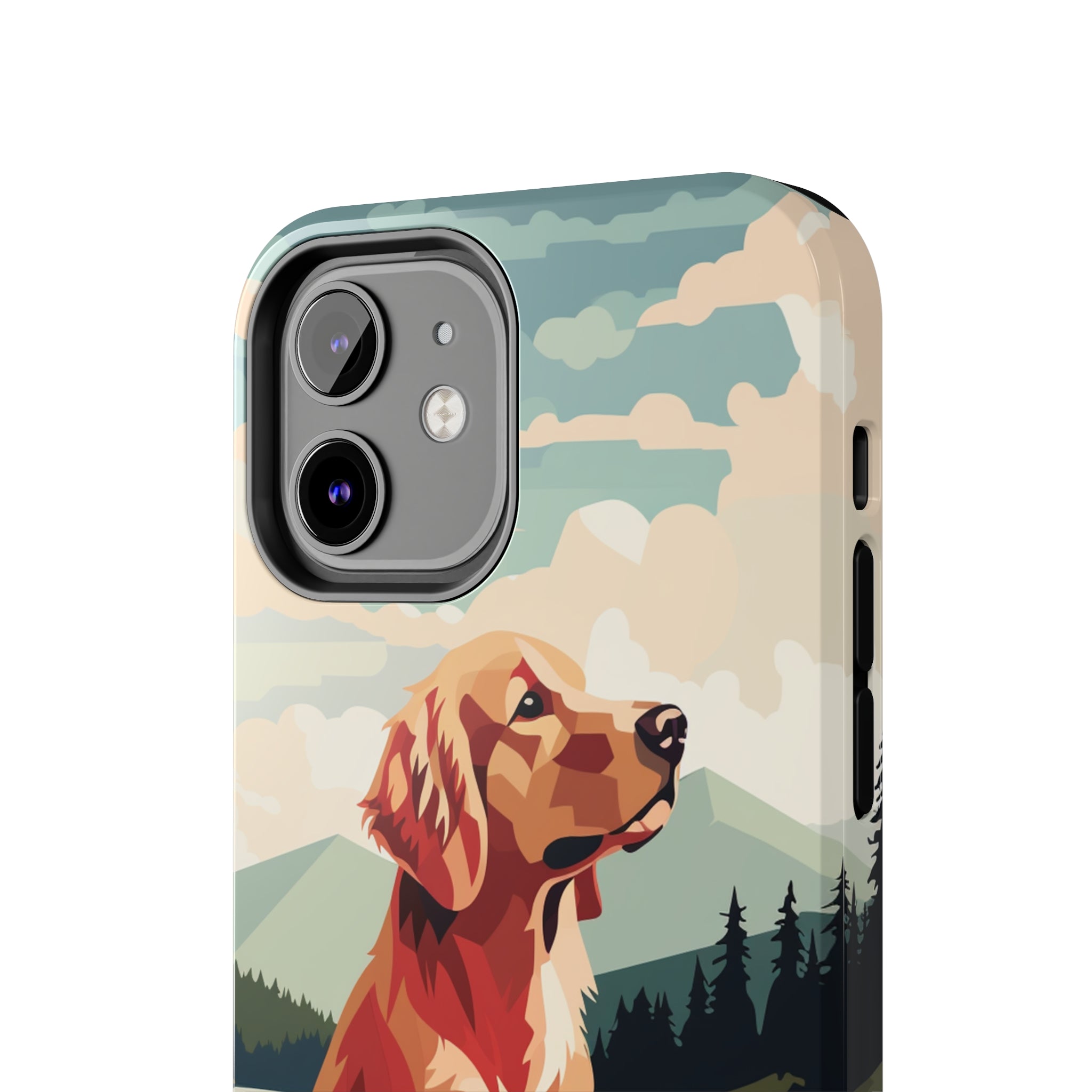 Golden Retriever Love: Impact-Resistant iPhone Case