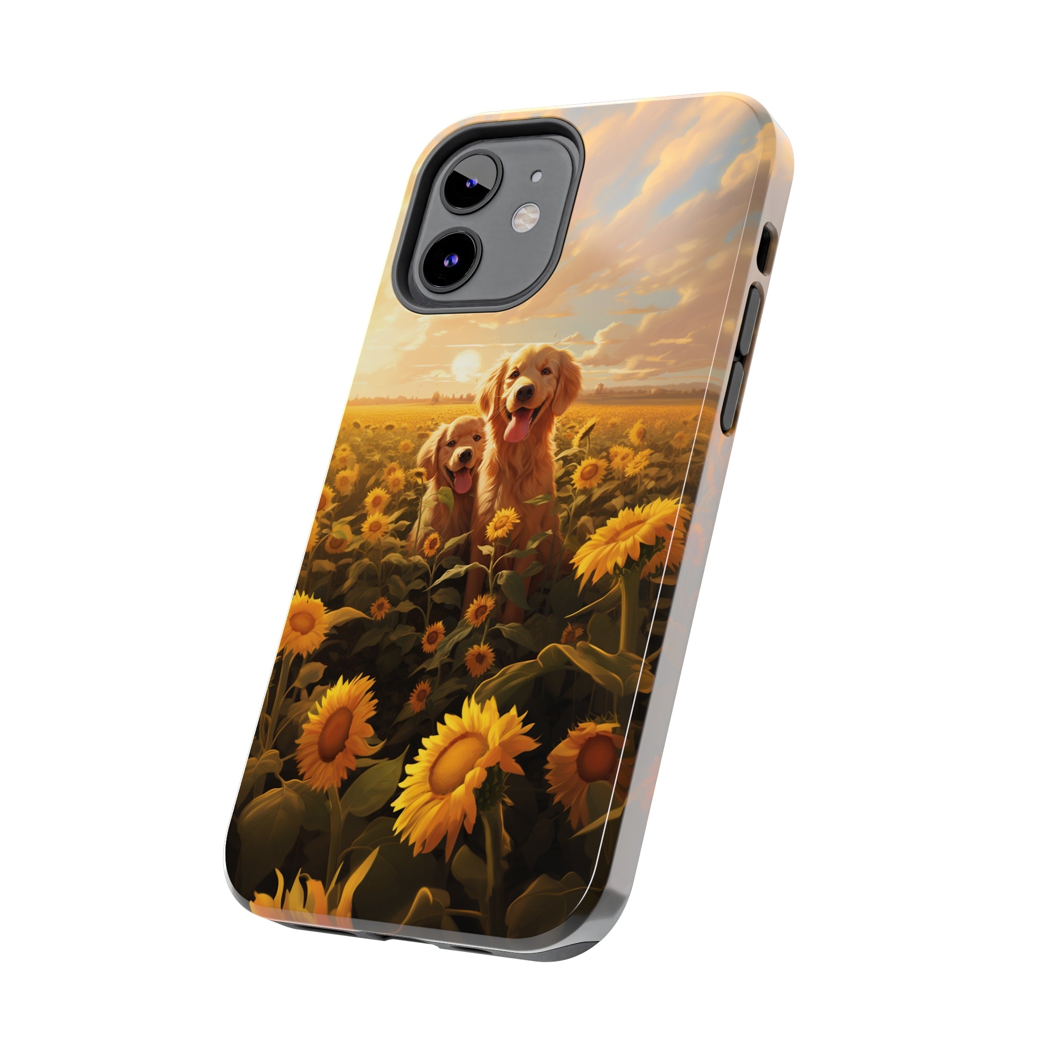 Golden Retriever Love: Impact-Resistant iPhone Case