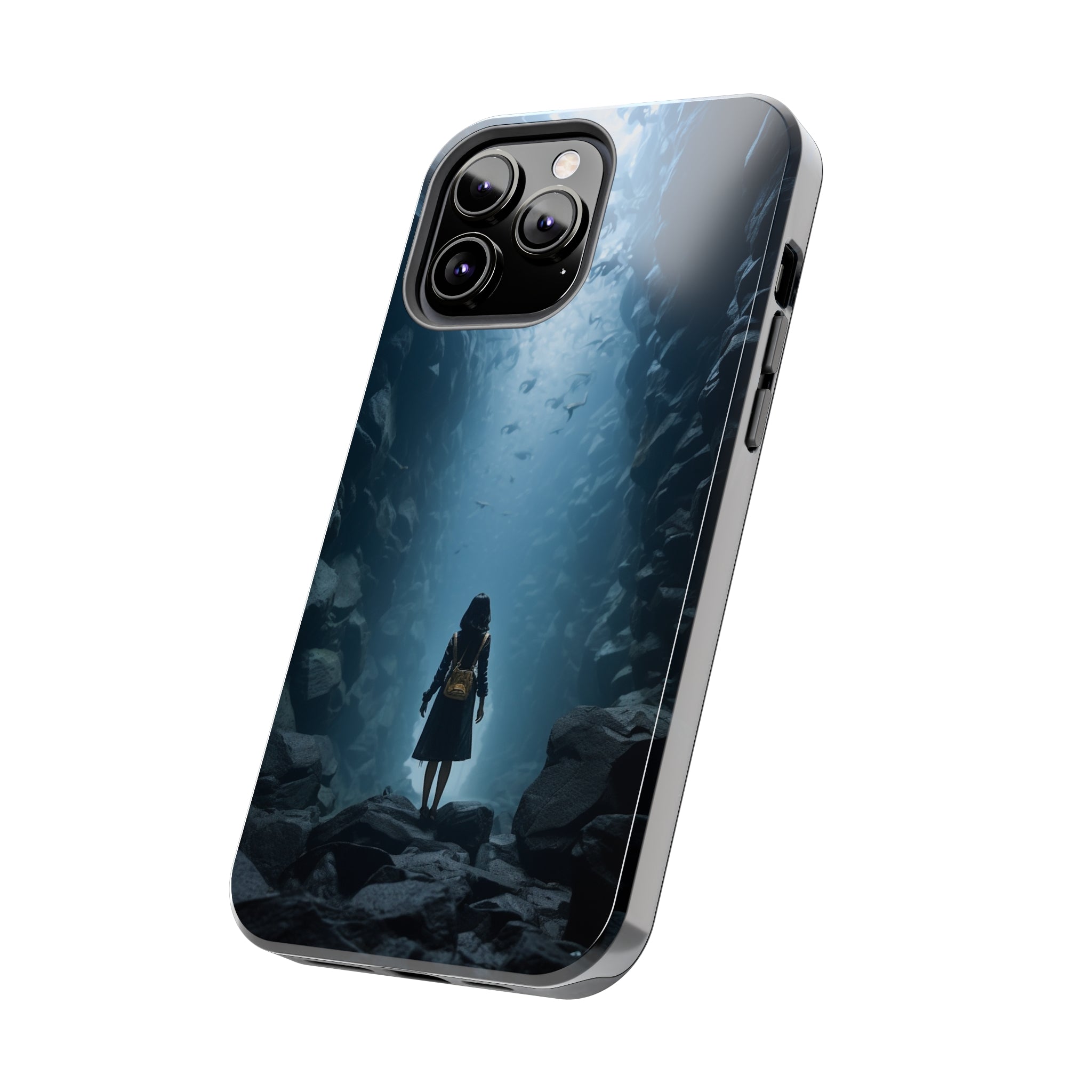 Girl in Abyss: Impact-Resistant iPhone Case