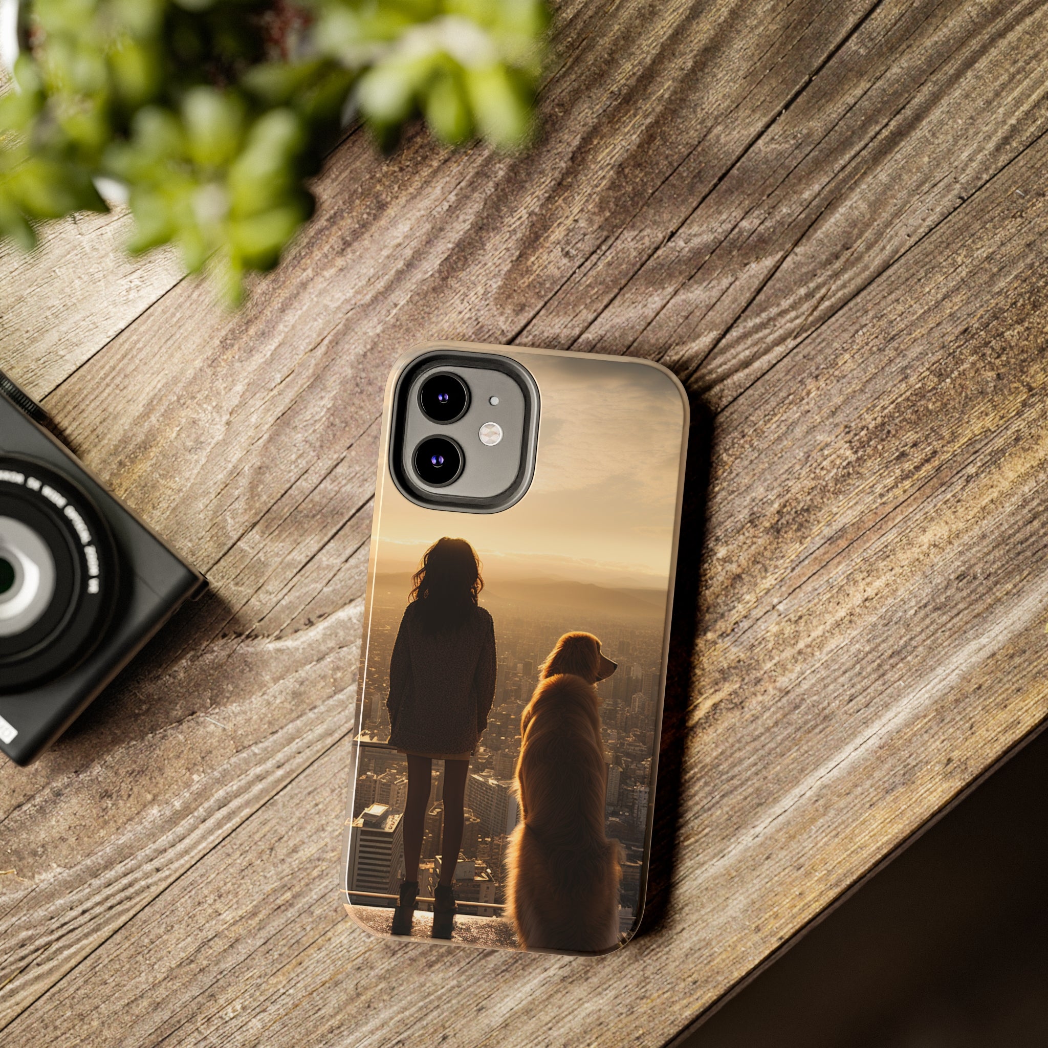 Golden Retriever Bond: Impact-Resistant iPhone Case