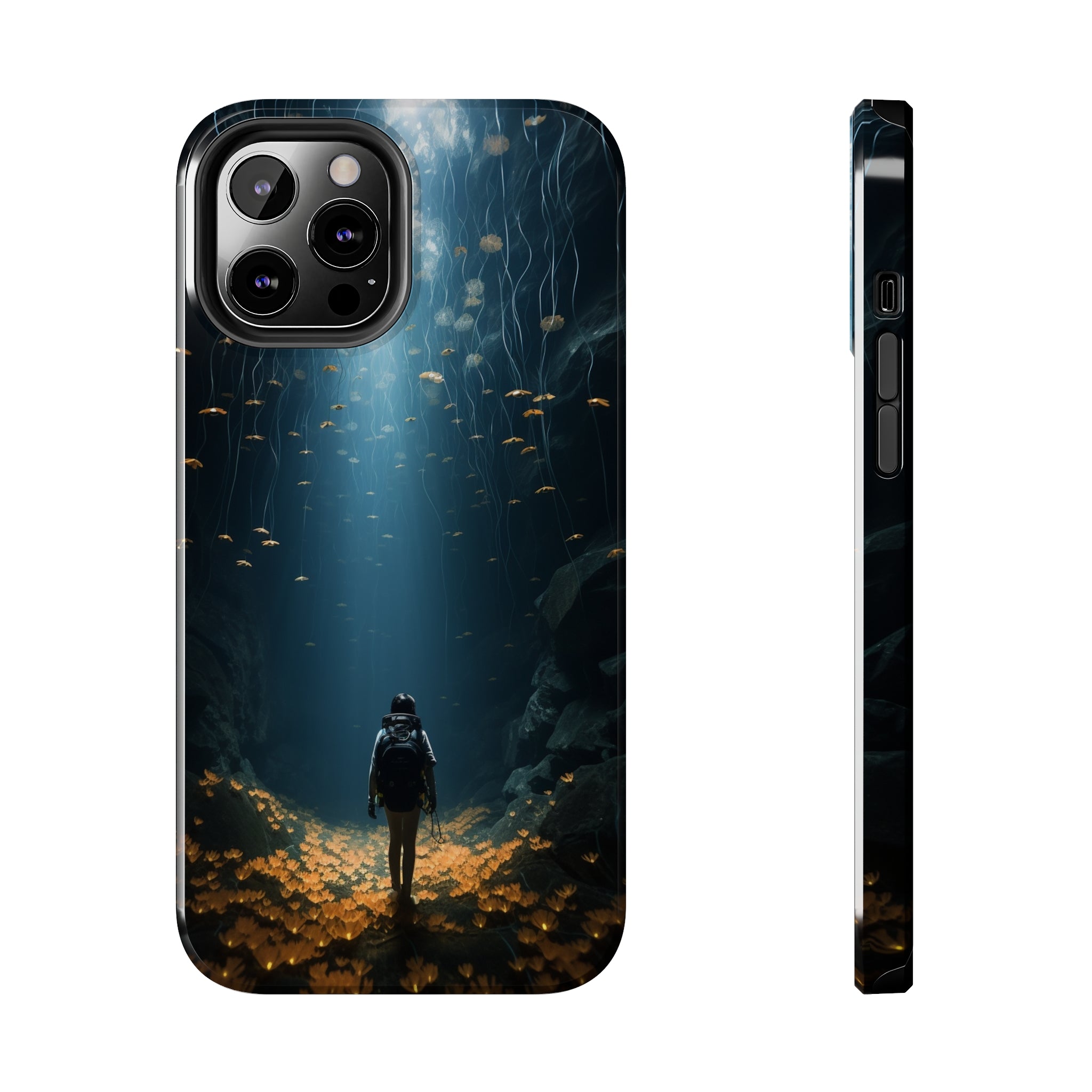 Girl in Abyss: Impact-Resistant iPhone Case