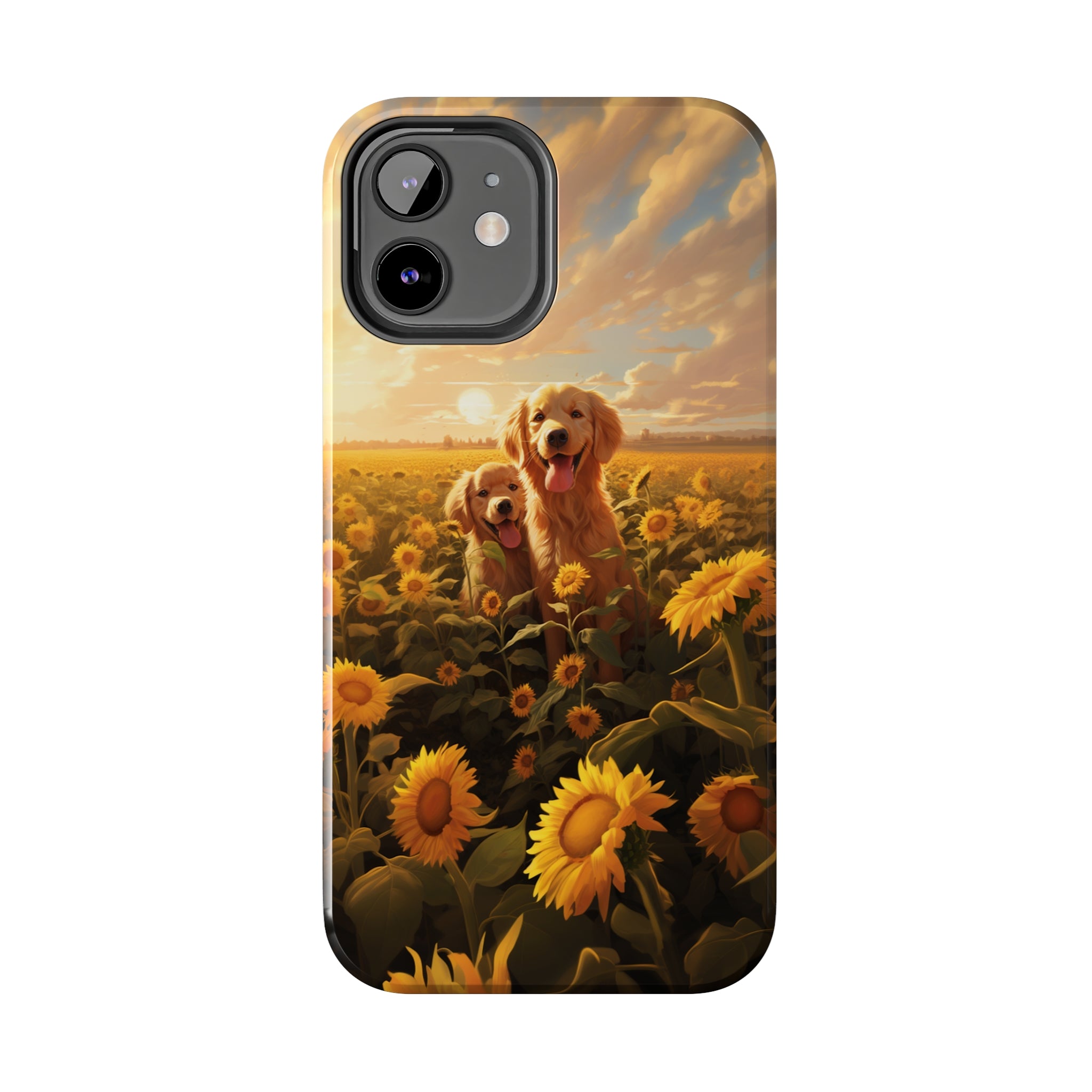 Golden Retriever Love: Impact-Resistant iPhone Case