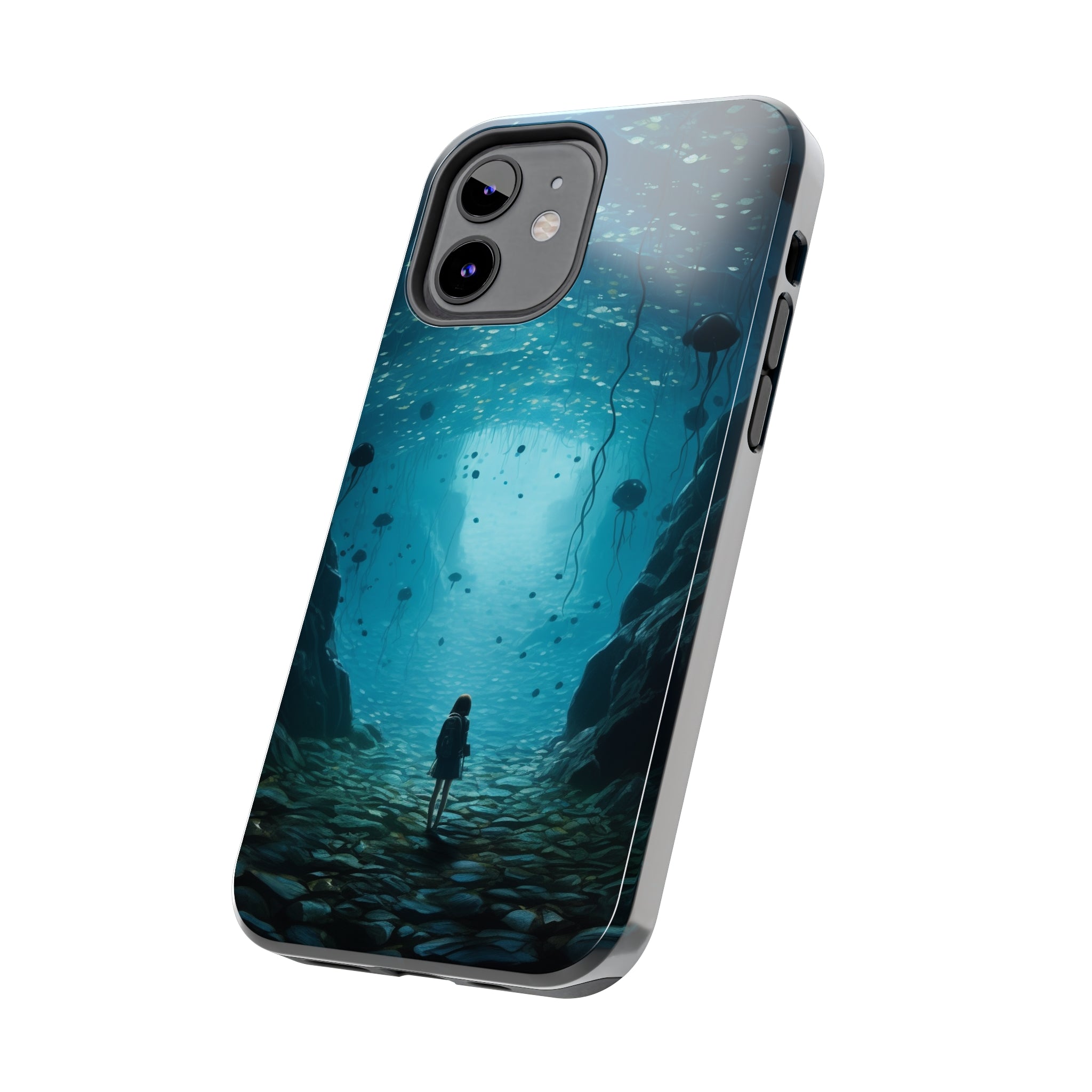 Girl in Abyss: Impact-Resistant iPhone Case