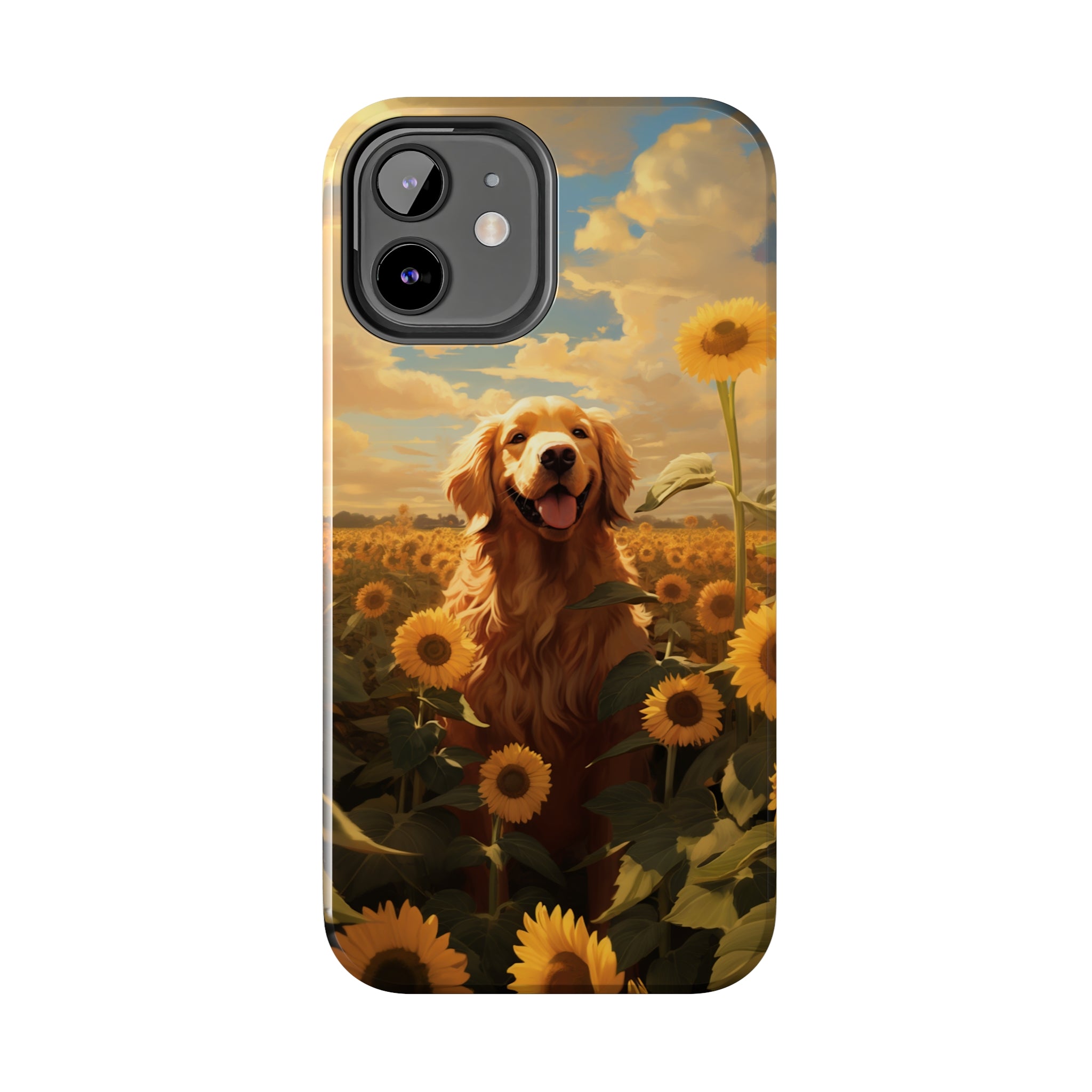 Golden Retriever Love: Impact-Resistant iPhone Case