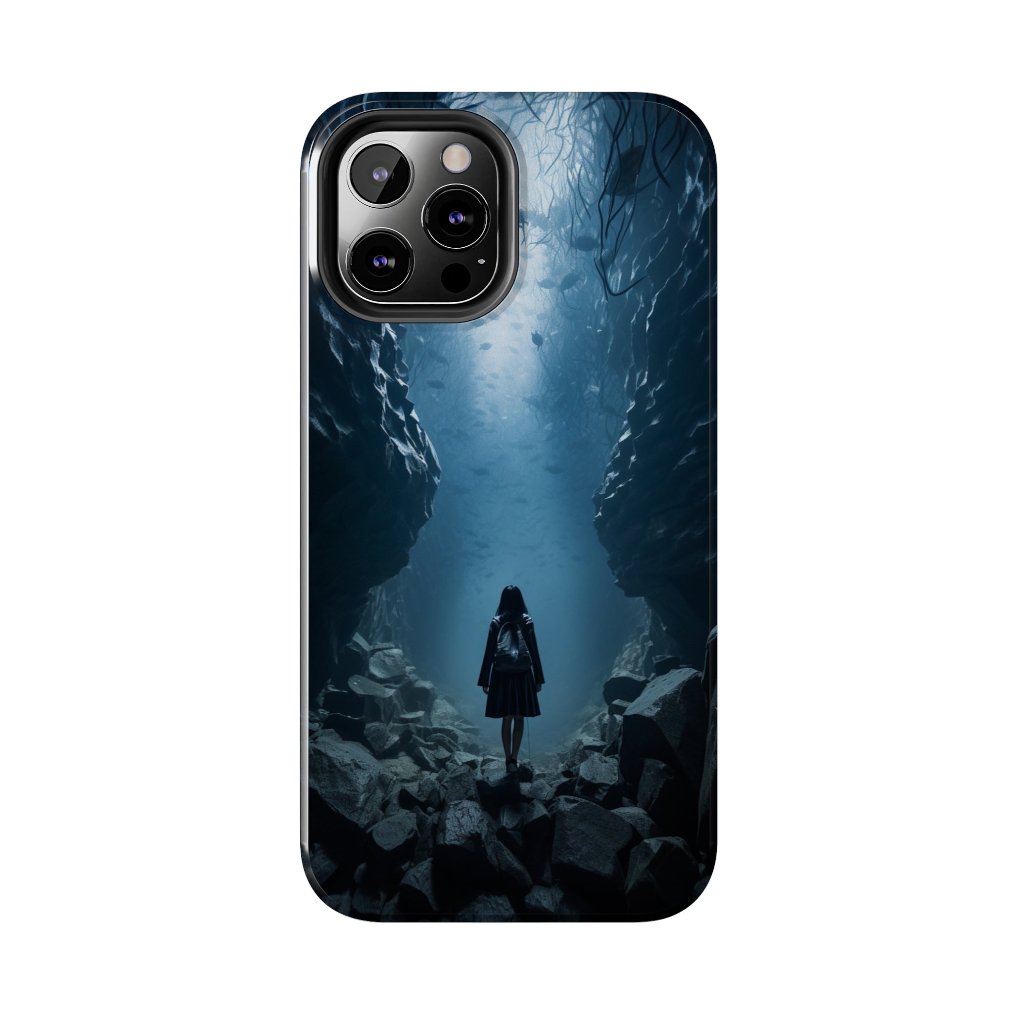 Girl in Abyss: Impact-Resistant iPhone Case