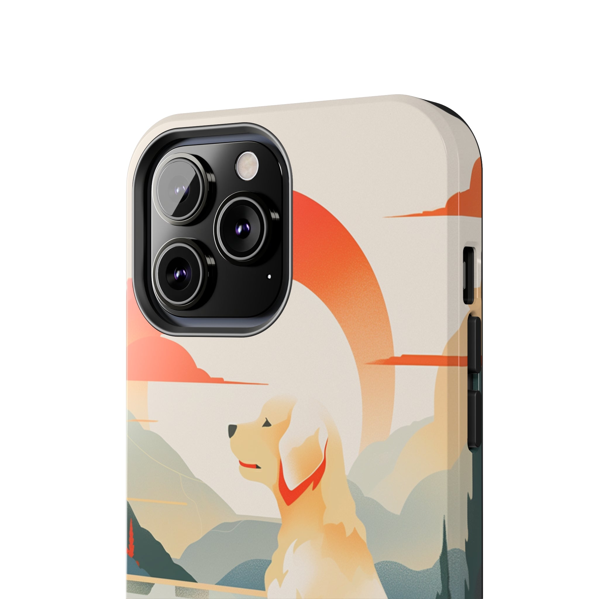 Golden Retriever Love: Impact-Resistant iPhone Case