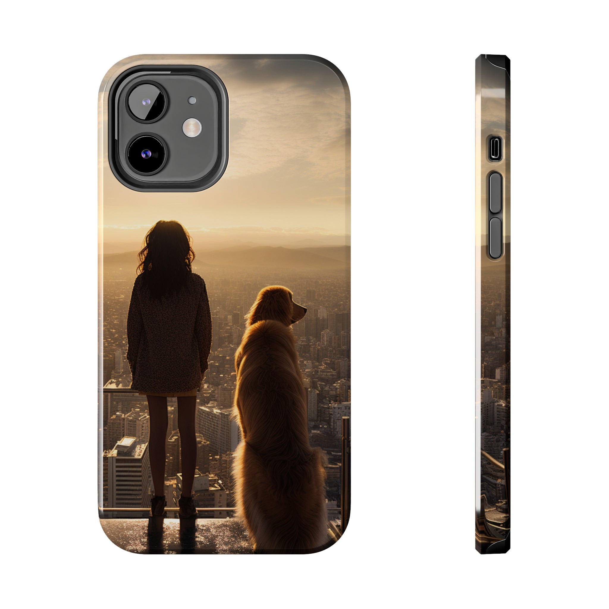 Golden Retriever Bond: Impact-Resistant iPhone Case