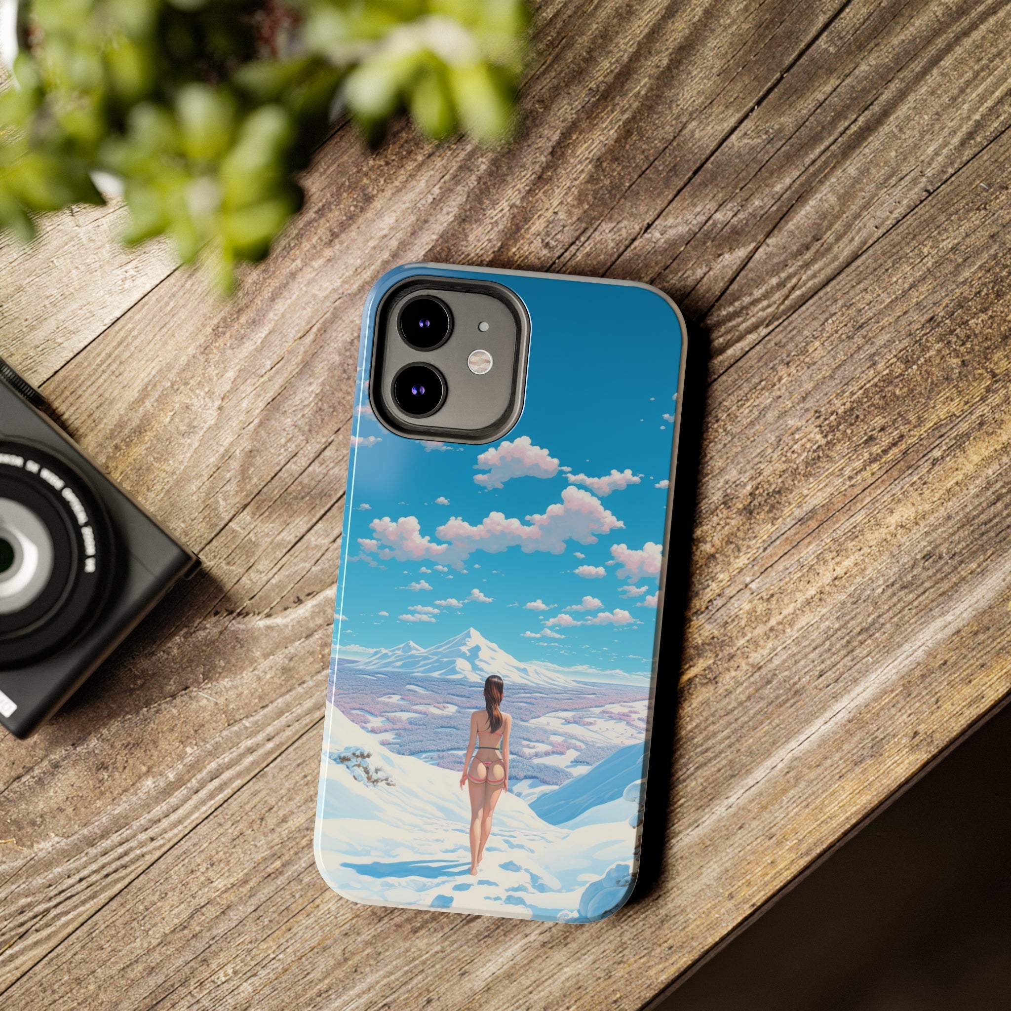 Snowy Majesty: Impact-Resistant iPhone case