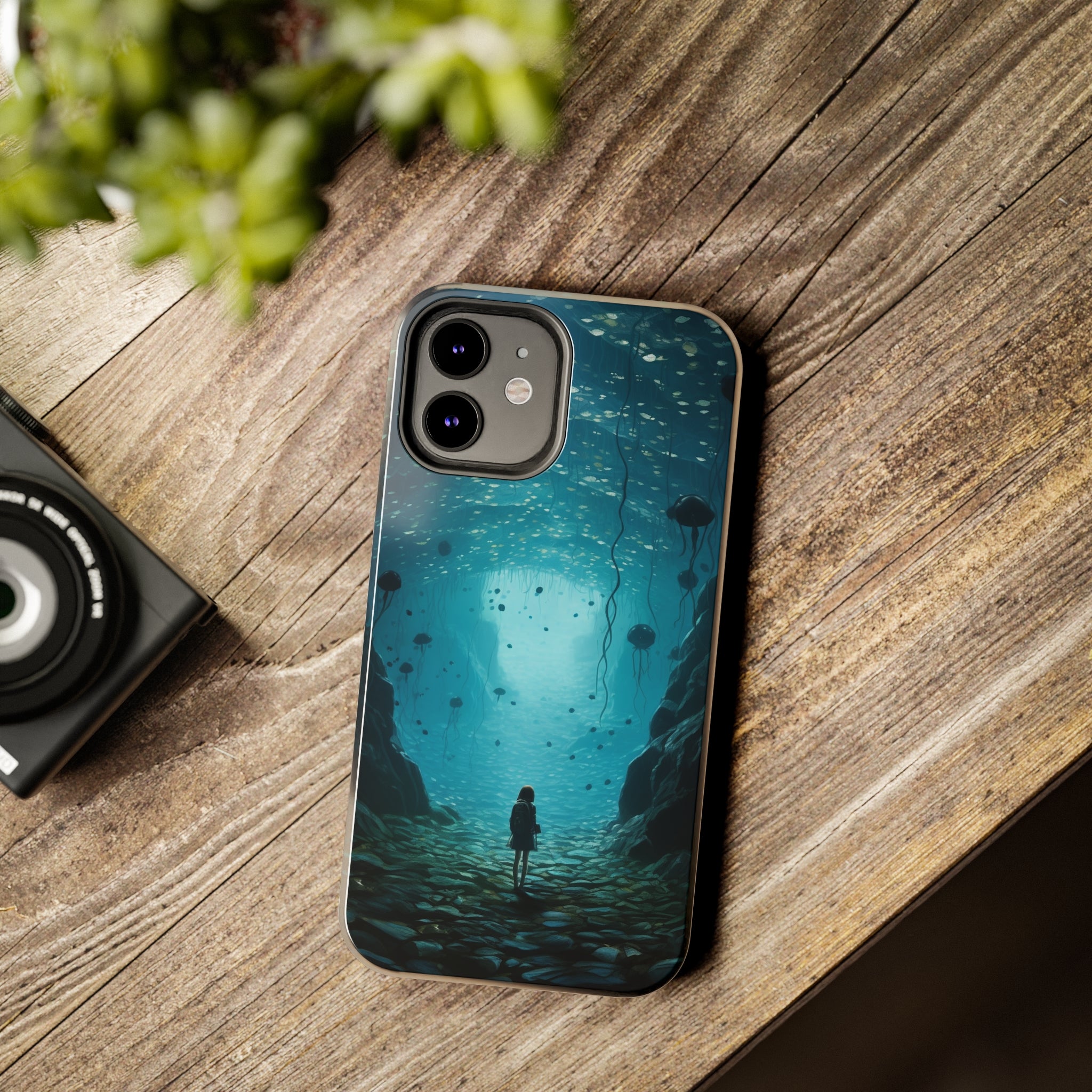 Girl in Abyss: Impact-Resistant iPhone Case