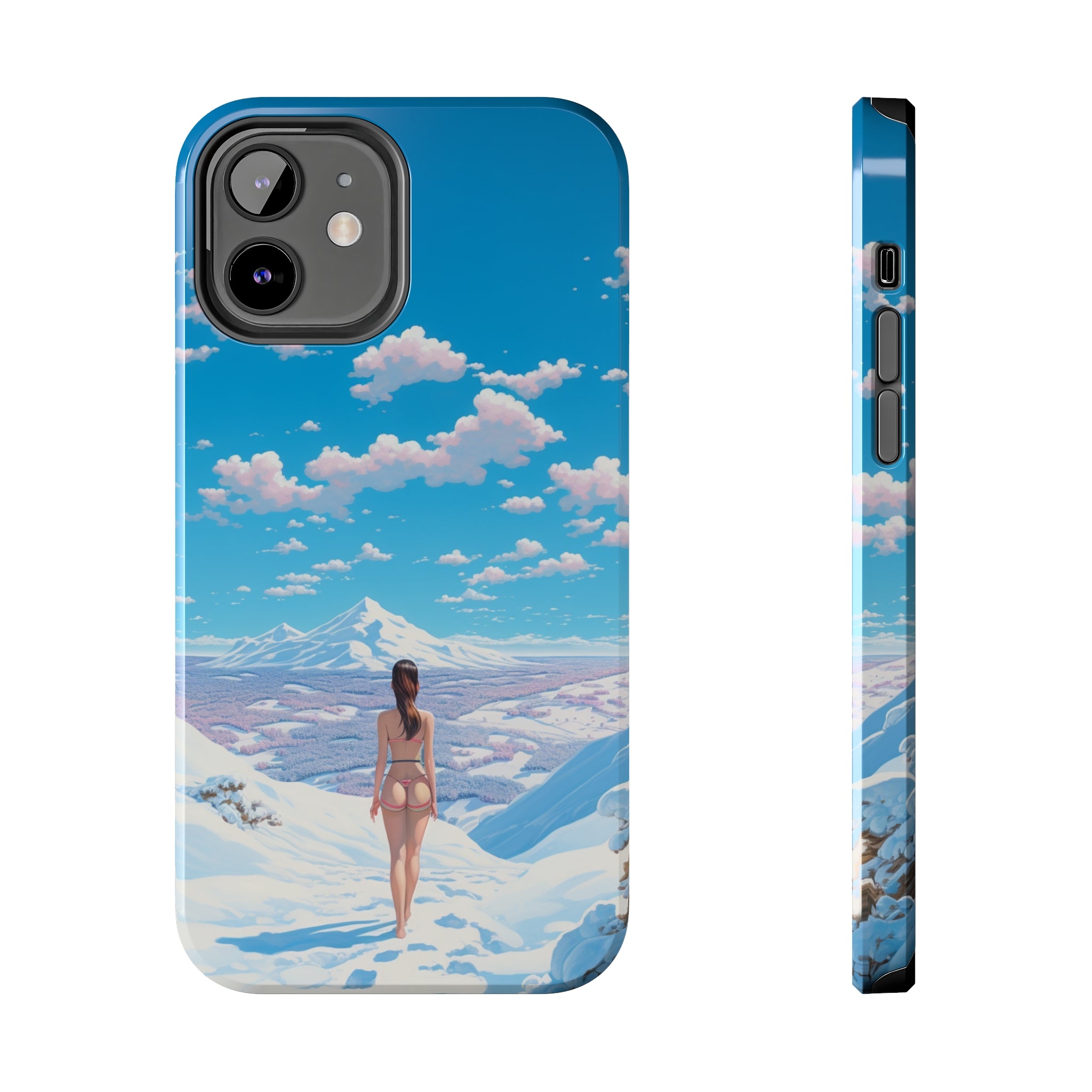 Snowy Majesty: Impact-Resistant iPhone case