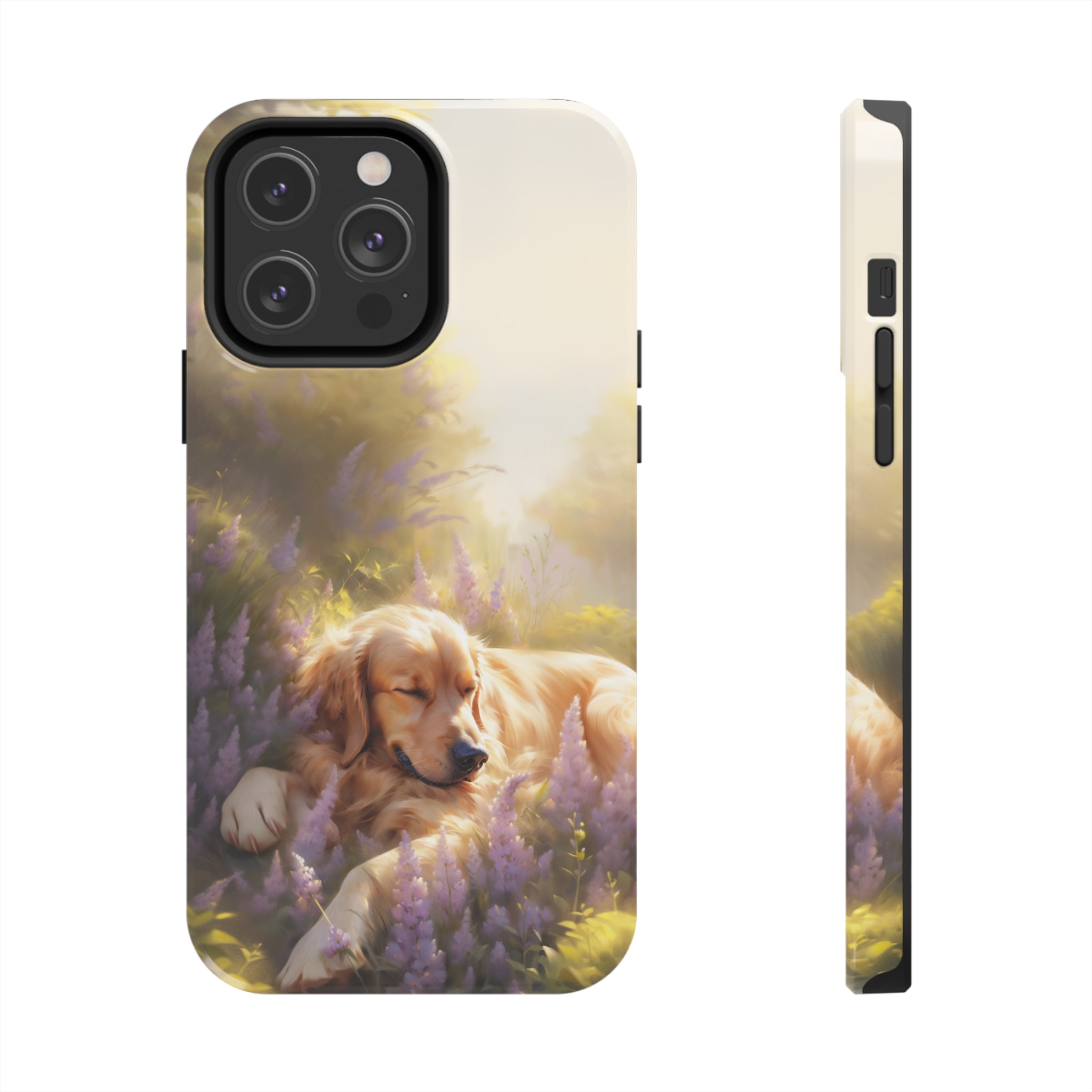 Golden Retriever Love: Impact-Resistant iPhone Case