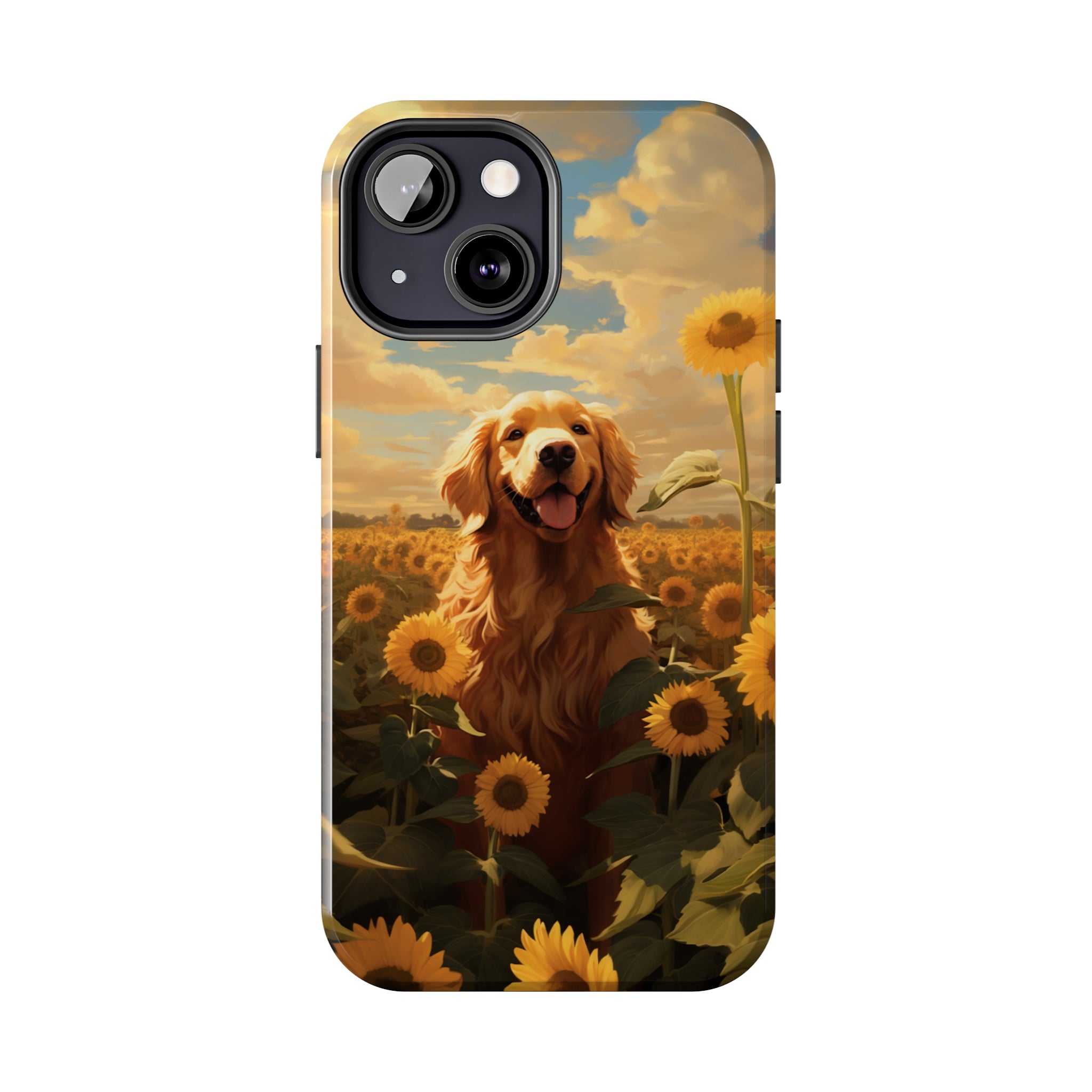 Golden Retriever Love: Impact-Resistant iPhone Case