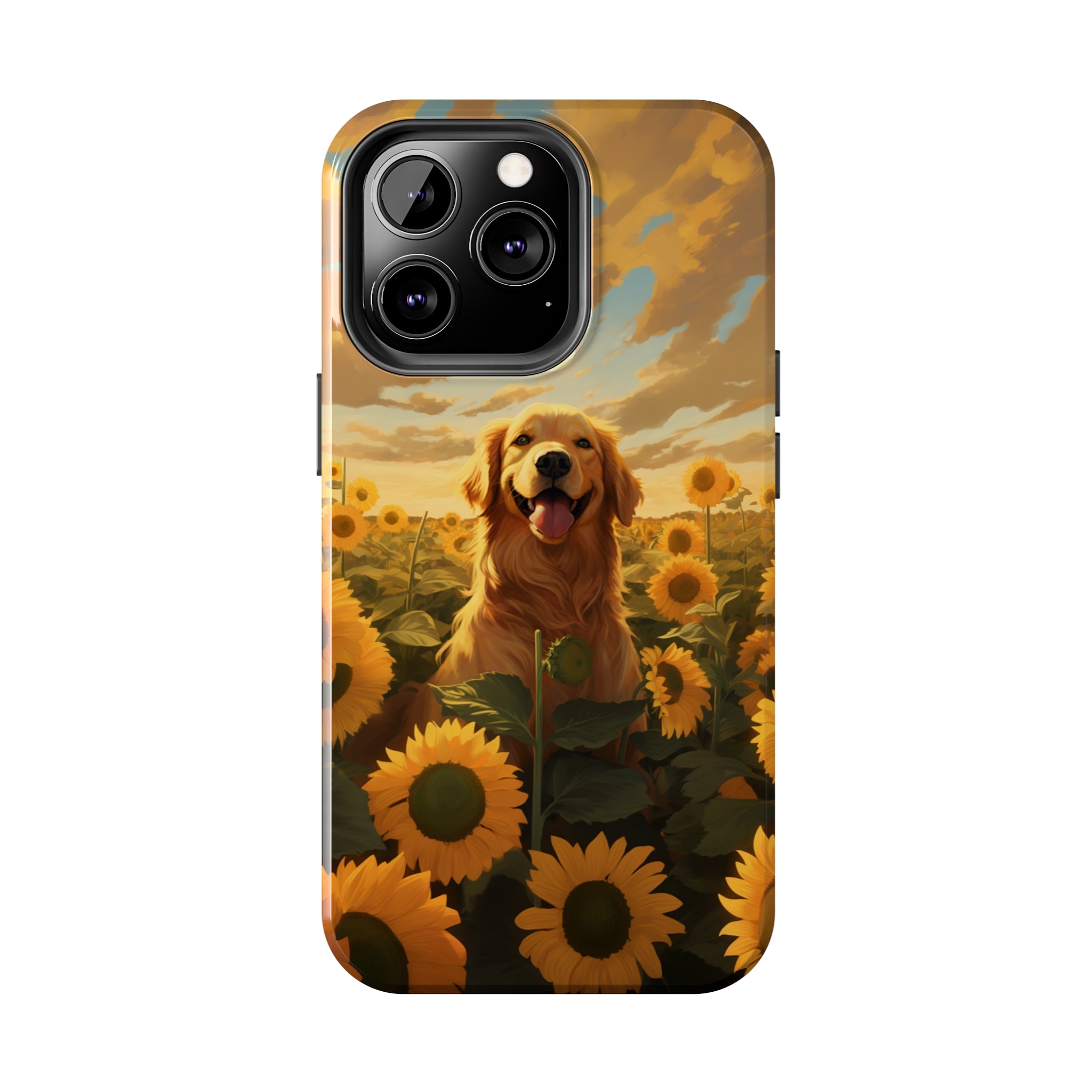 Golden Retriever Love: Impact-Resistant iPhone Case