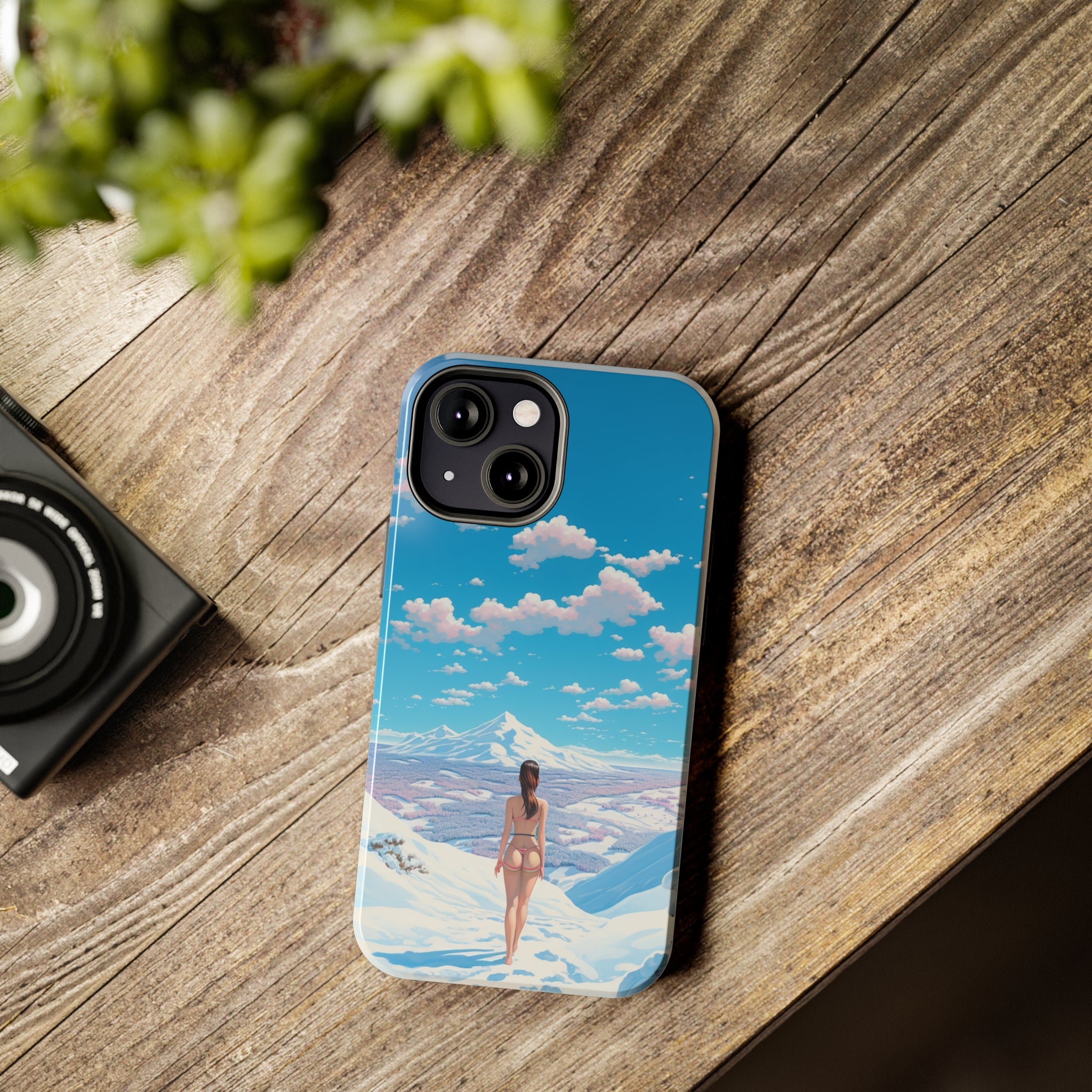 Snowy Majesty: Impact-Resistant iPhone case