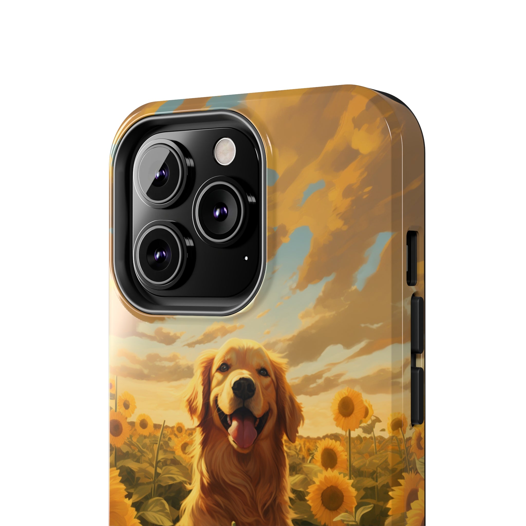 Golden Retriever Love: Impact-Resistant iPhone Case