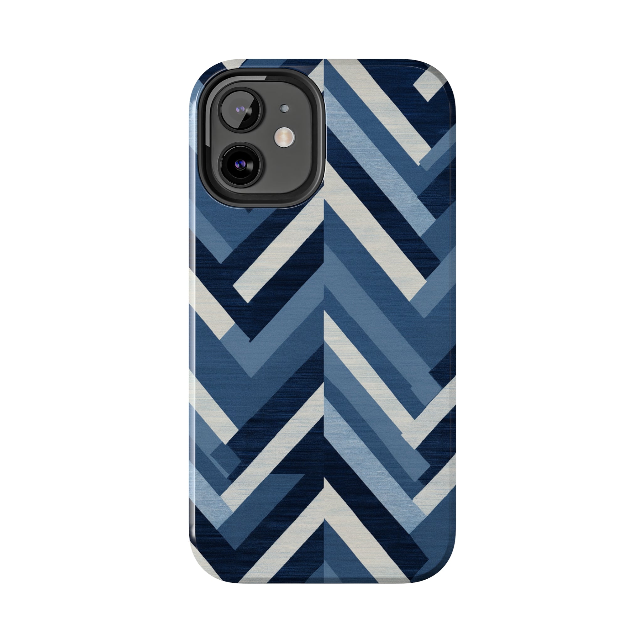 Azure Mosaic: Impact-Resistant iPhone Case