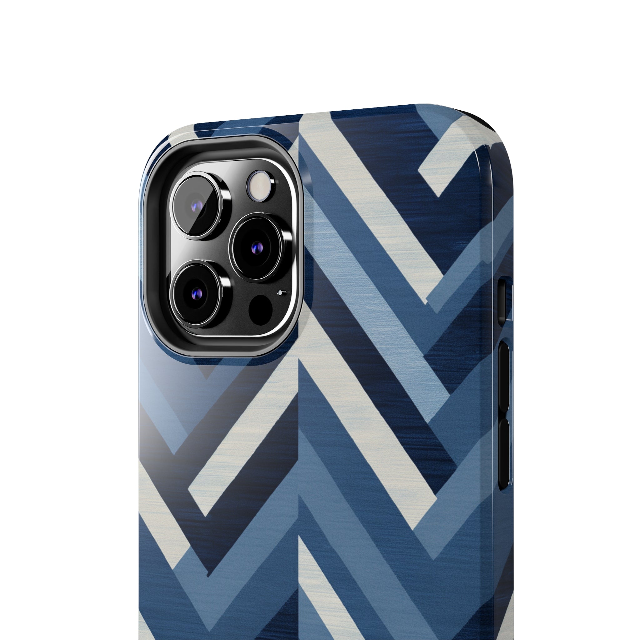 Azure Mosaic: Impact-Resistant iPhone Case