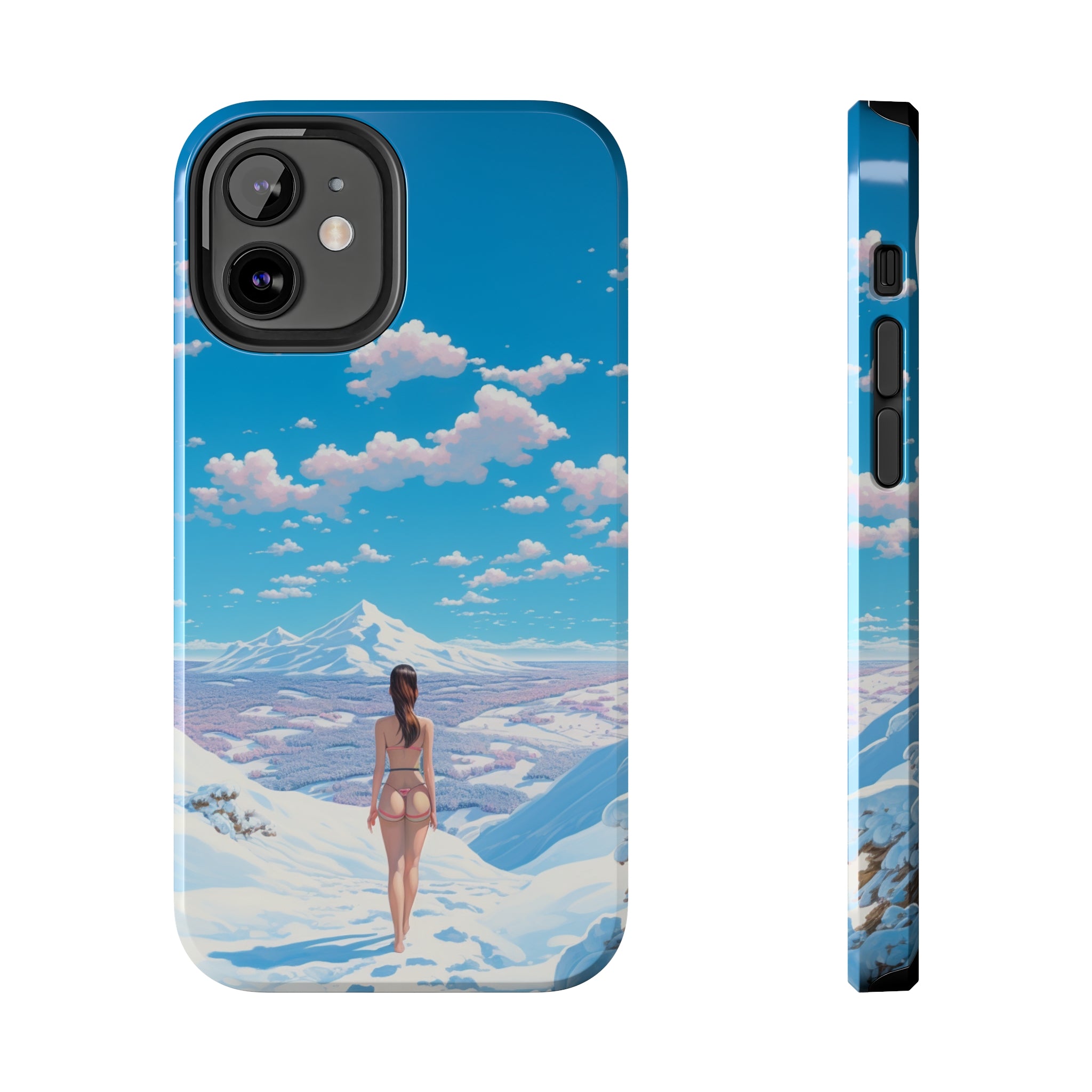 Snowy Majesty: Impact-Resistant iPhone case