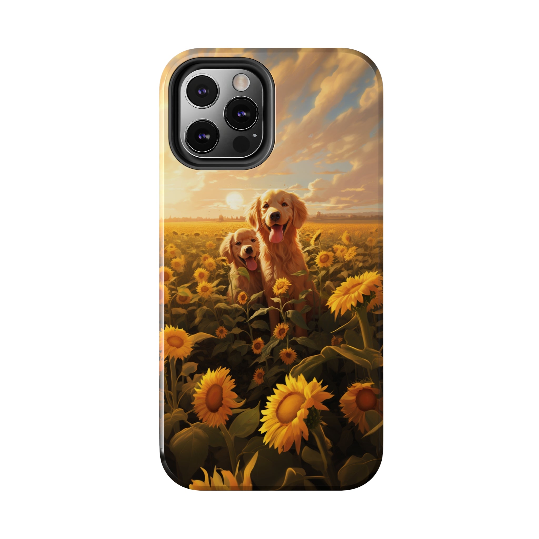 Golden Retriever Love: Impact-Resistant iPhone Case