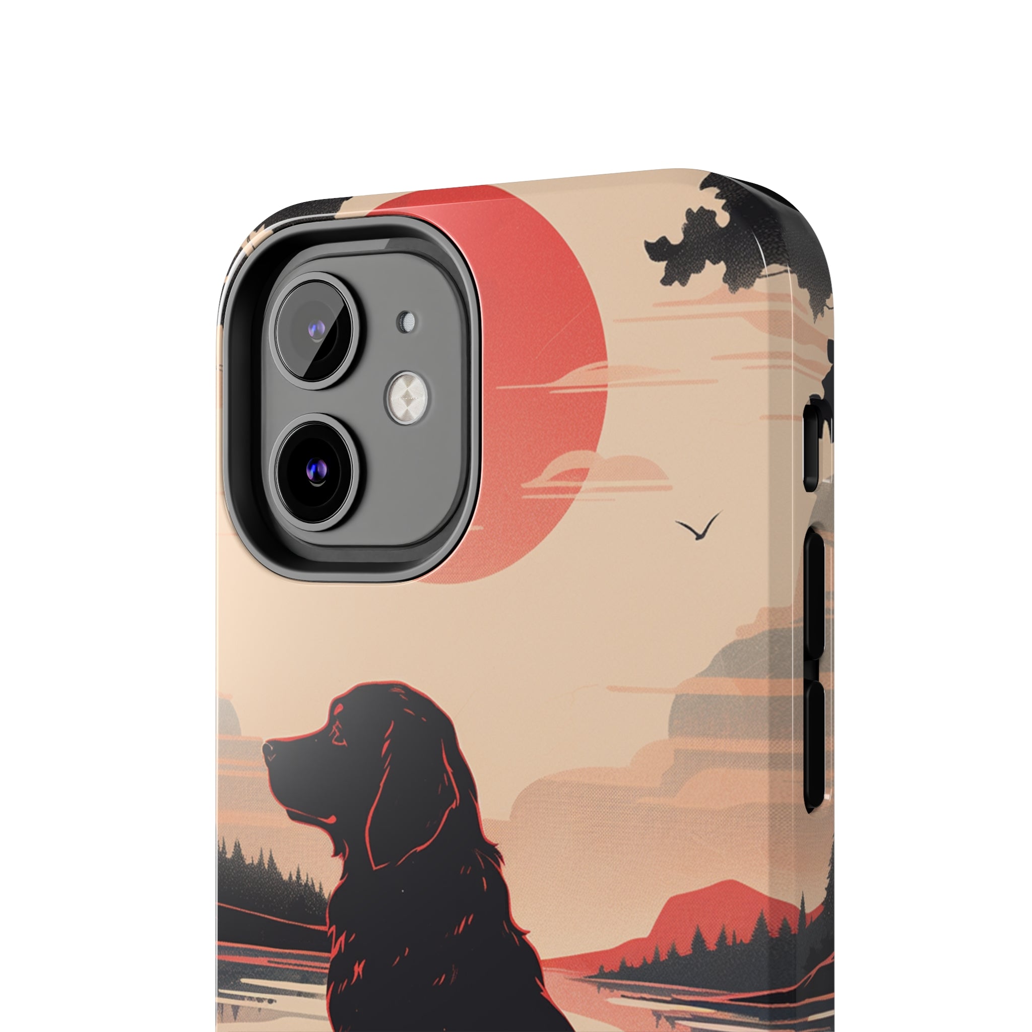 Golden Retriever Love - Dark Mode: Impact-Resistant iPhone Case