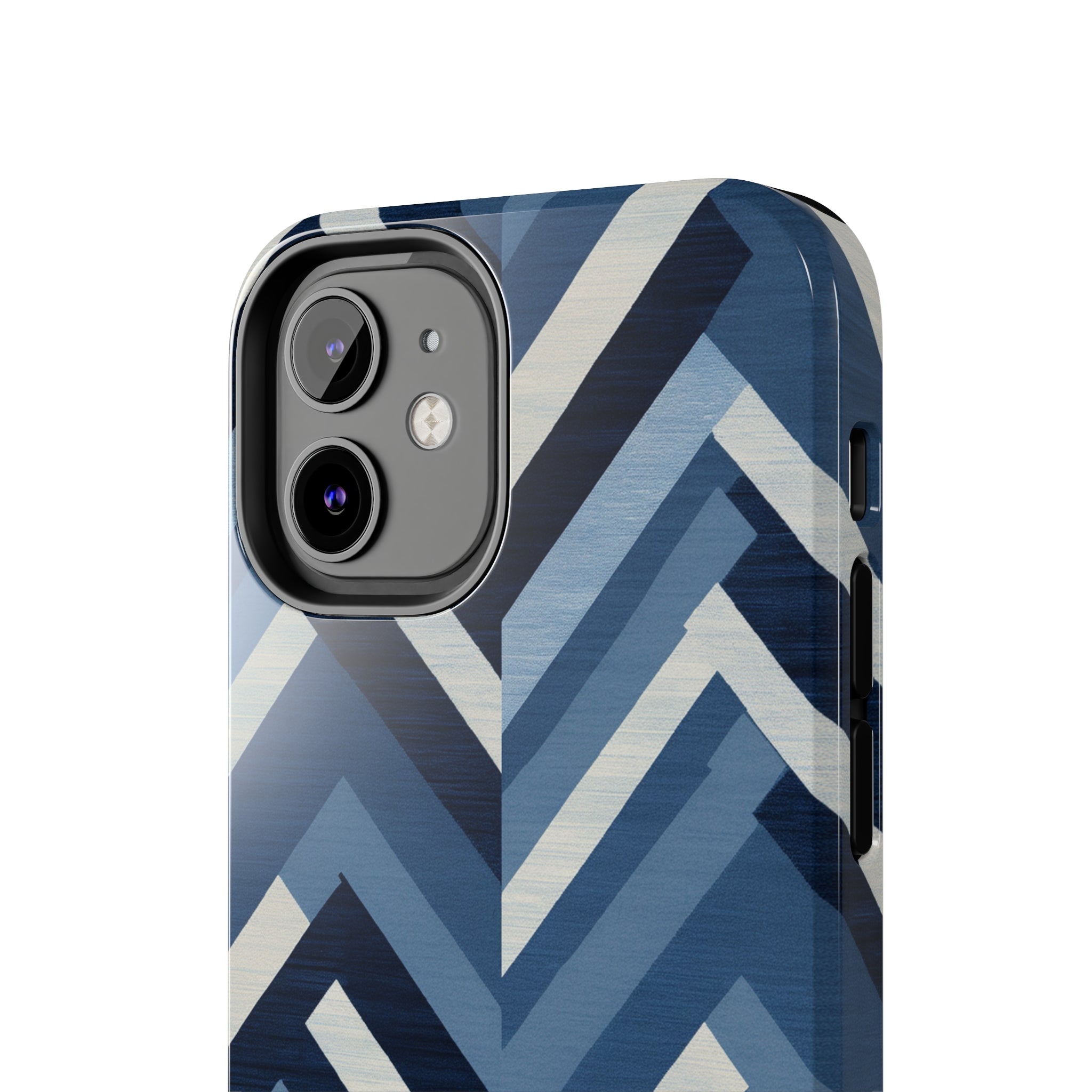 Azure Mosaic: Impact-Resistant iPhone Case