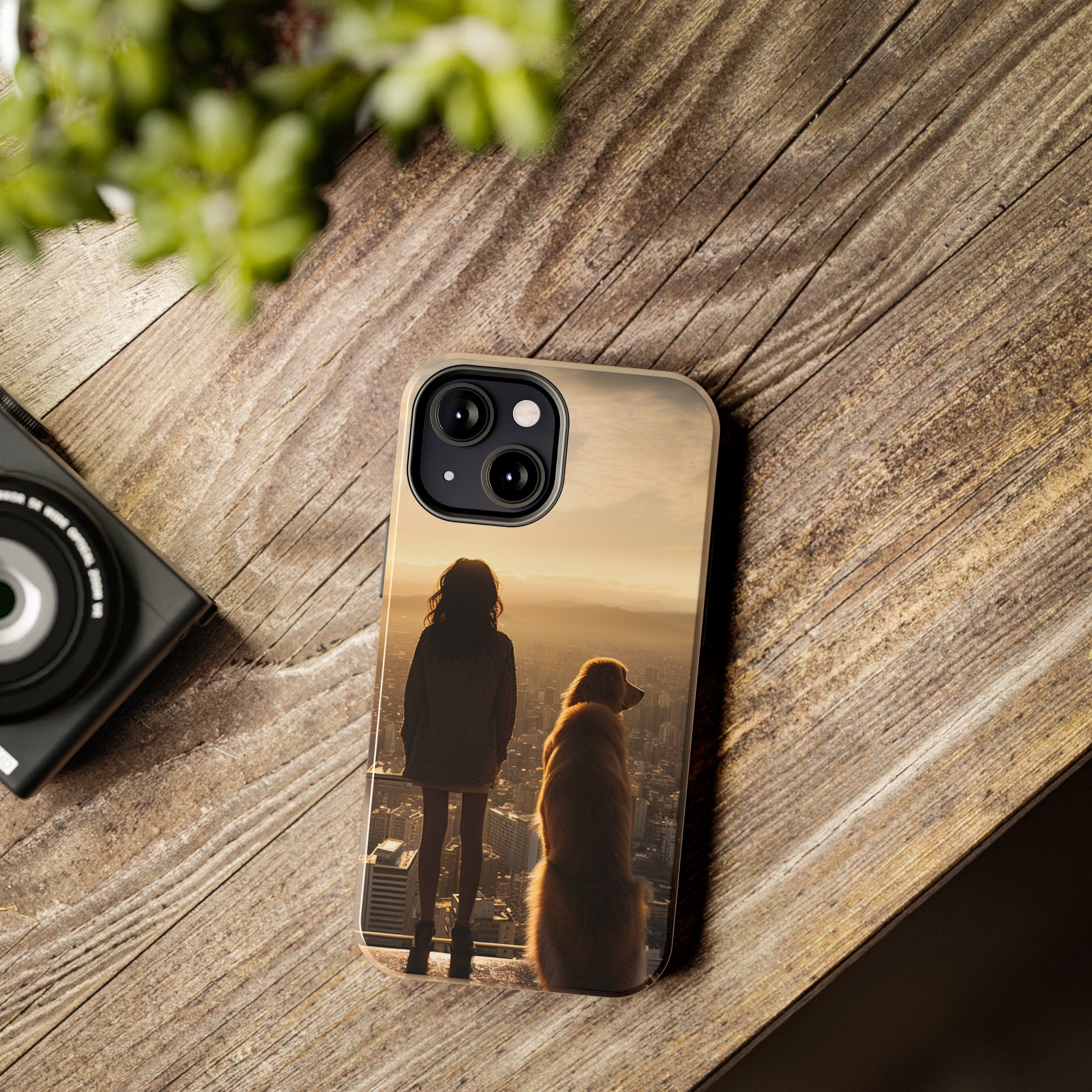 Golden Retriever Bond: Impact-Resistant iPhone Case