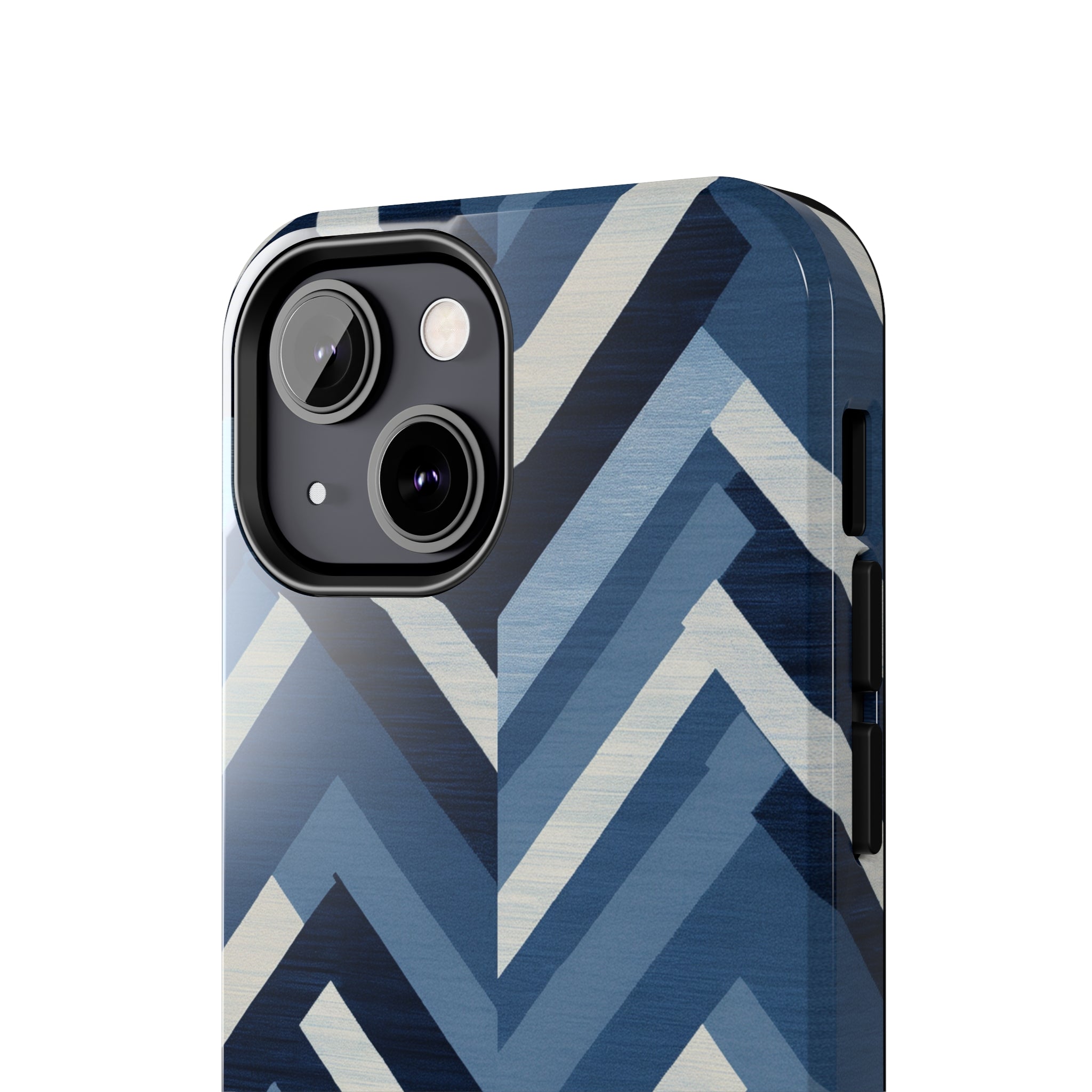 Azure Mosaic: Impact-Resistant iPhone Case