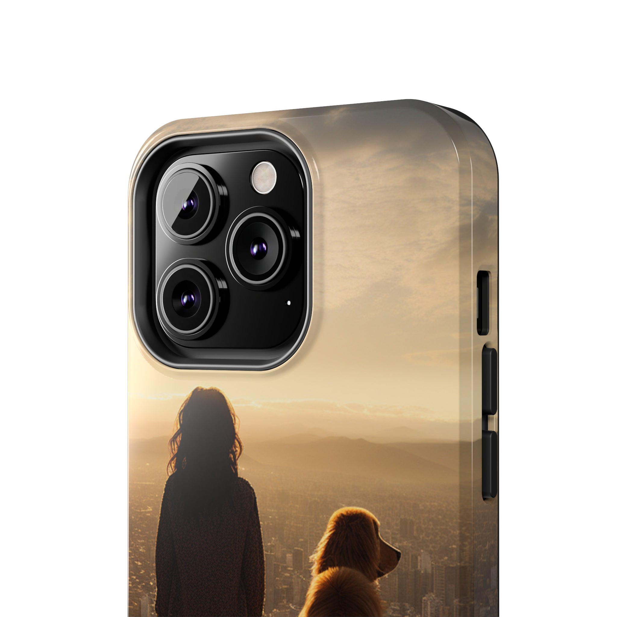 Golden Retriever Bond: Impact-Resistant iPhone Case