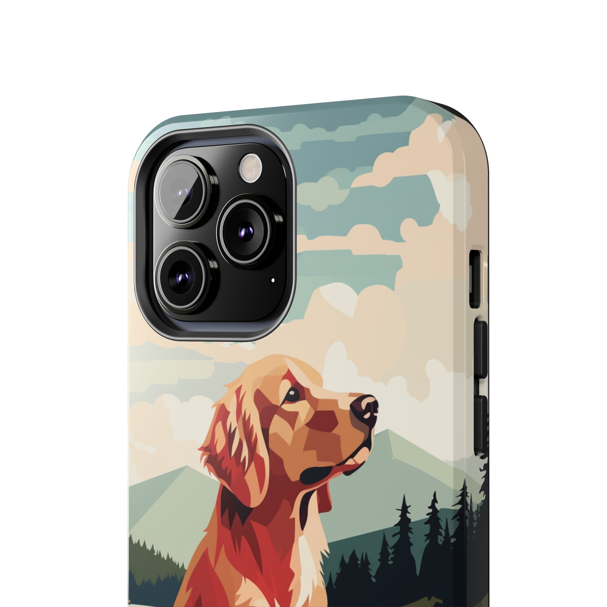 Golden Retriever Love: Impact-Resistant iPhone Case