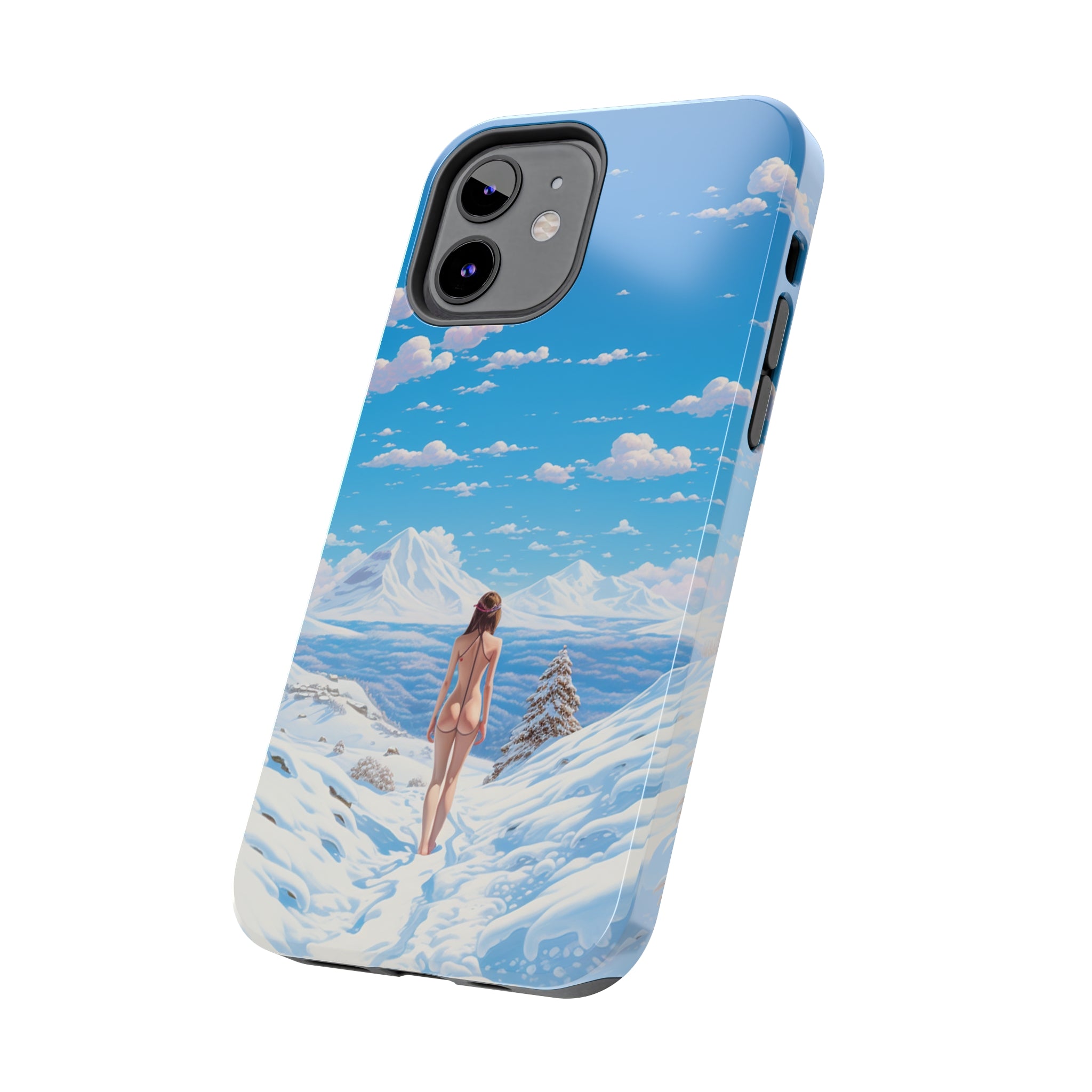 Snowy Majesty: Impact-Resistant iPhone Case