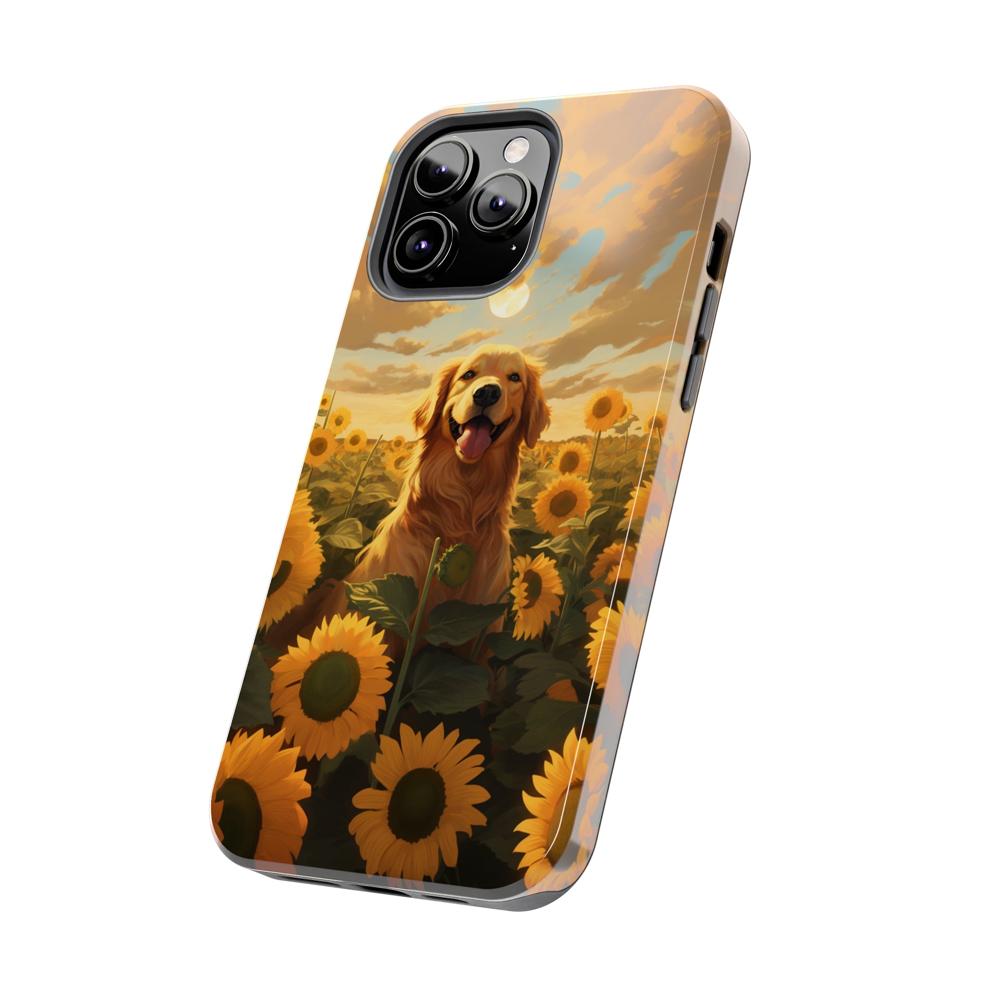 Golden Retriever Love: Impact-Resistant iPhone Case