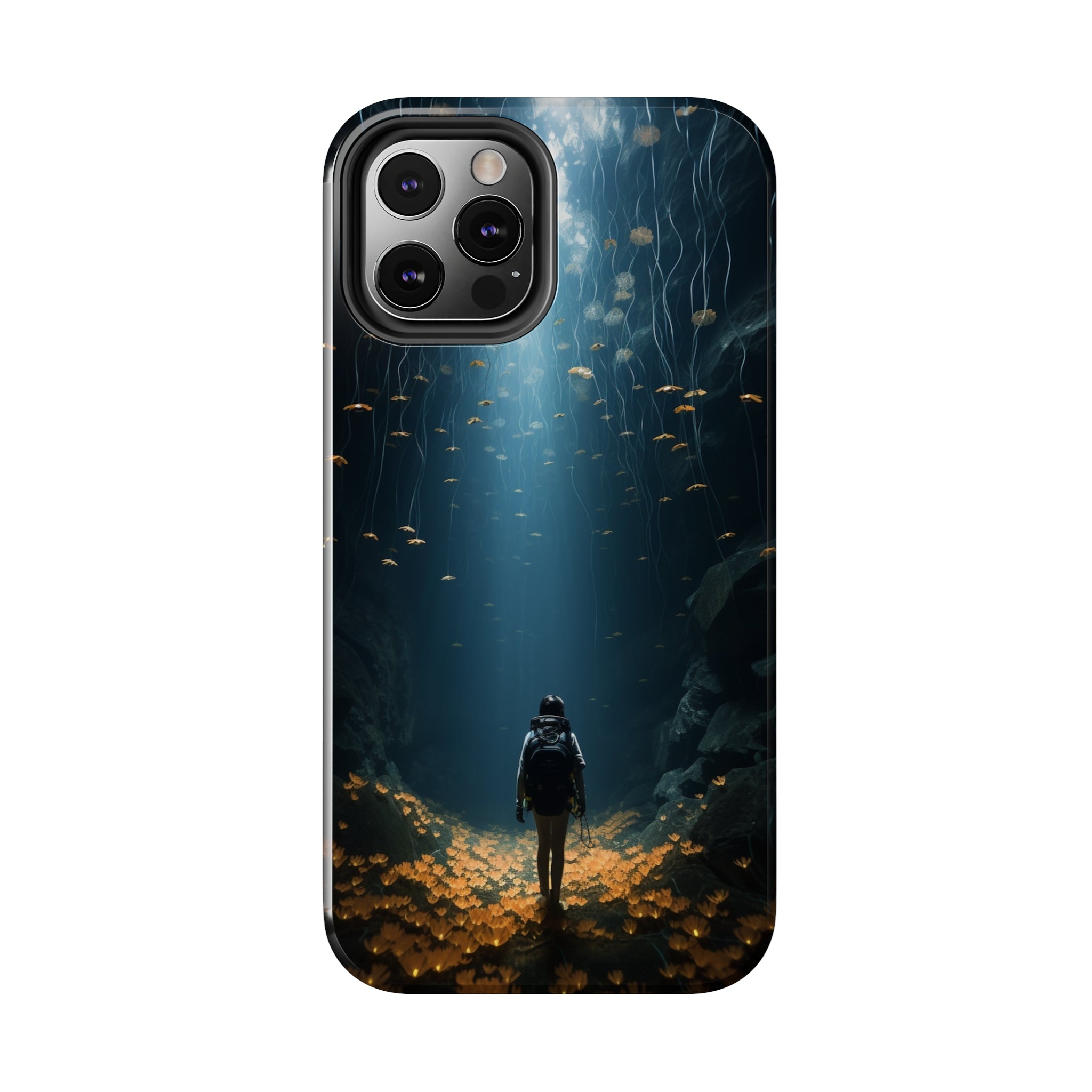 Girl in Abyss: Impact-Resistant iPhone Case