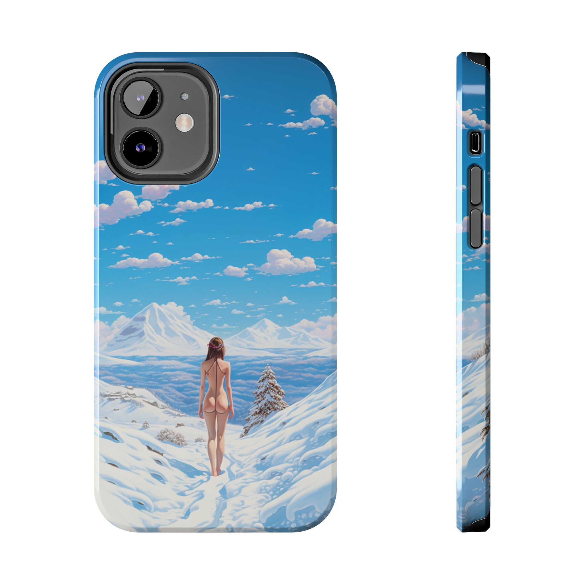 Snowy Majesty: Impact-Resistant iPhone Case