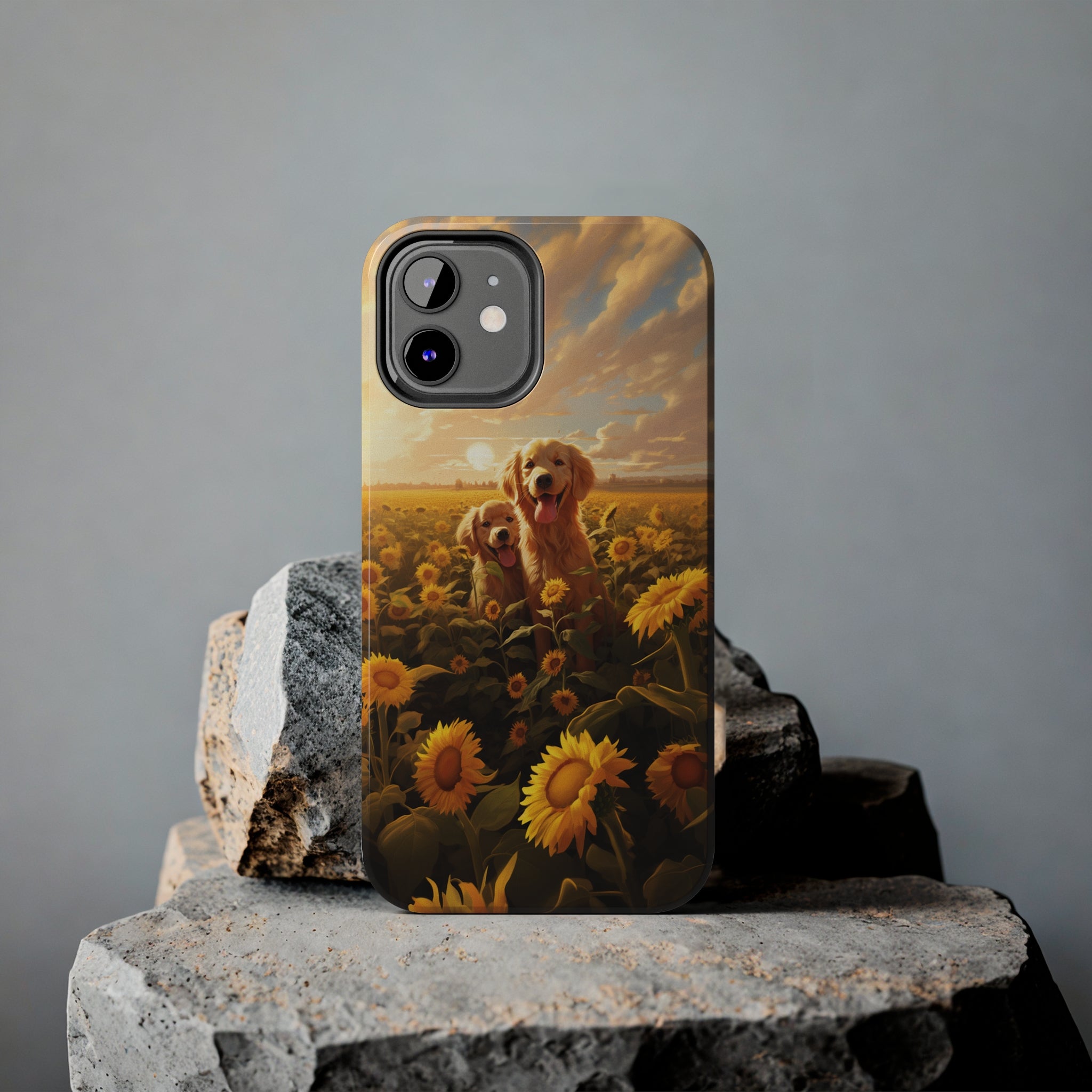 Golden Retriever Love: Impact-Resistant iPhone Case