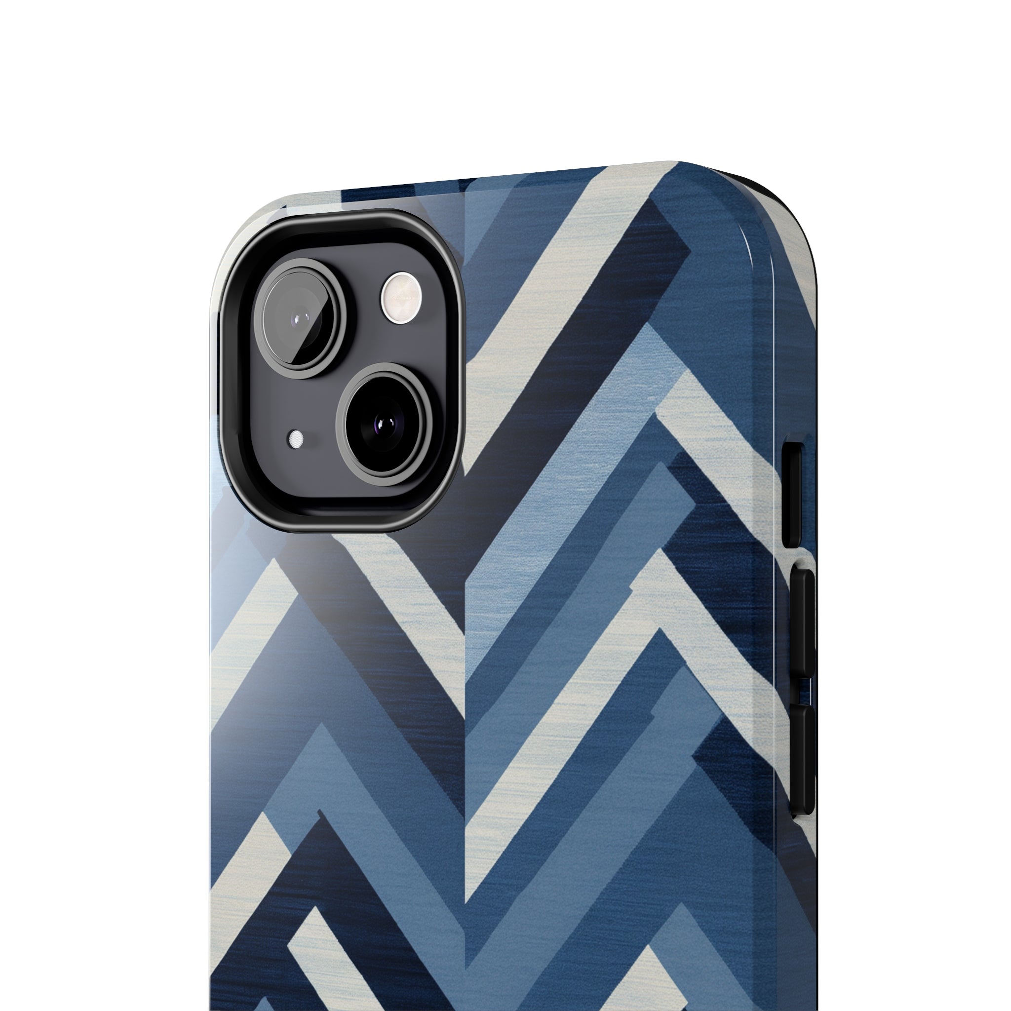 Azure Mosaic: Impact-Resistant iPhone Case