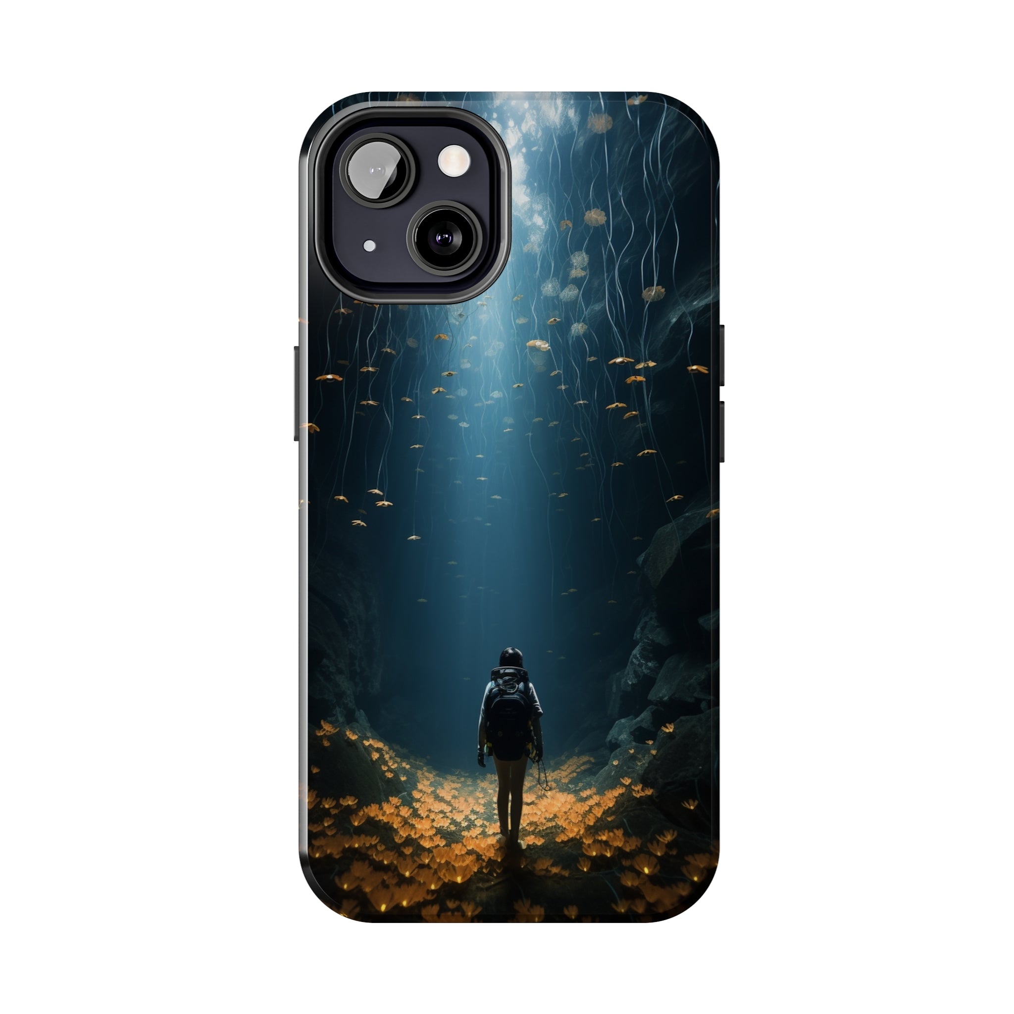 Girl in Abyss: Impact-Resistant iPhone Case