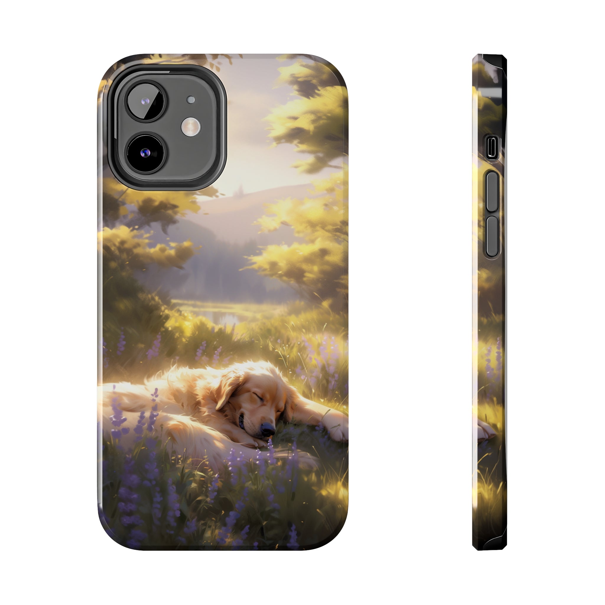 Golden Retriever Love: Impact-Resistant iPhone Case