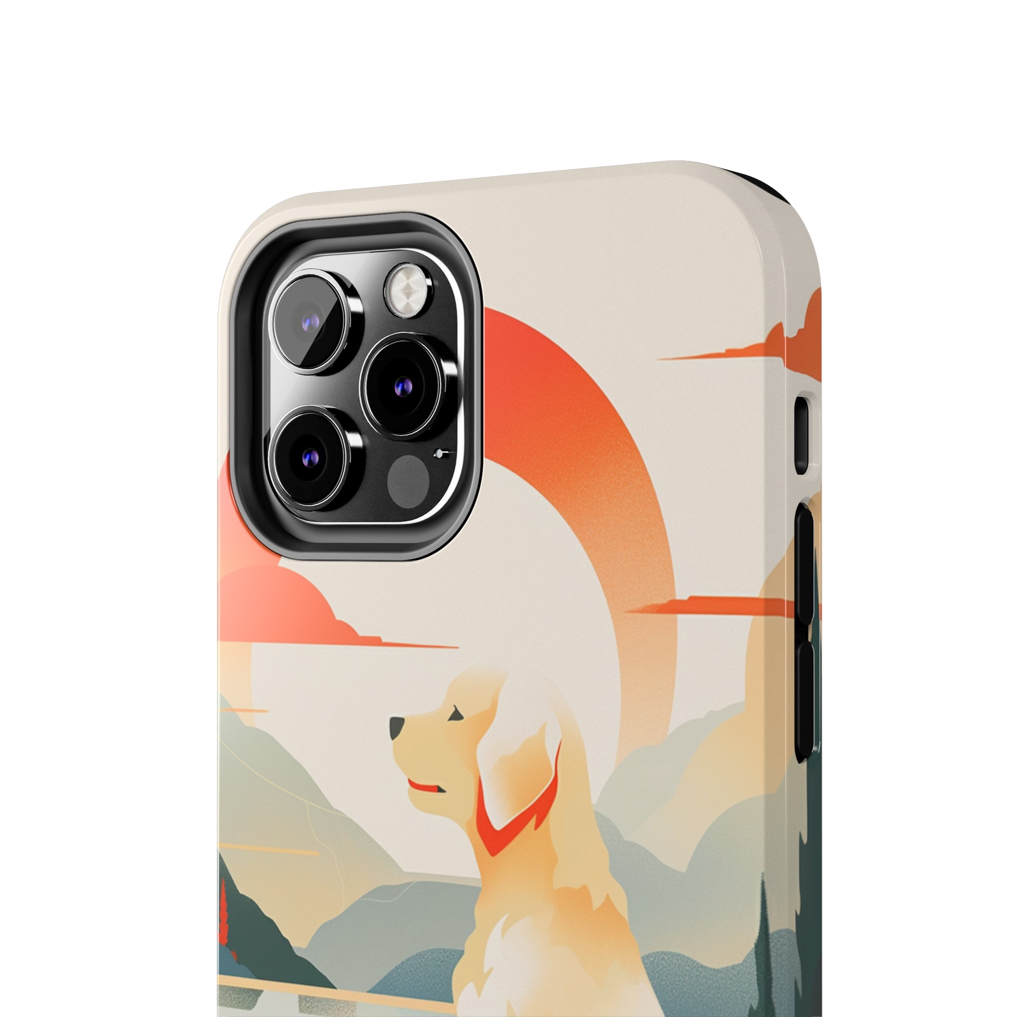 Golden Retriever Love: Impact-Resistant iPhone Case