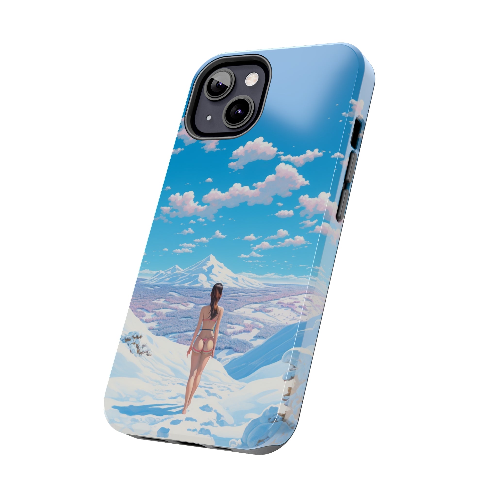 Snowy Majesty: Impact-Resistant iPhone case