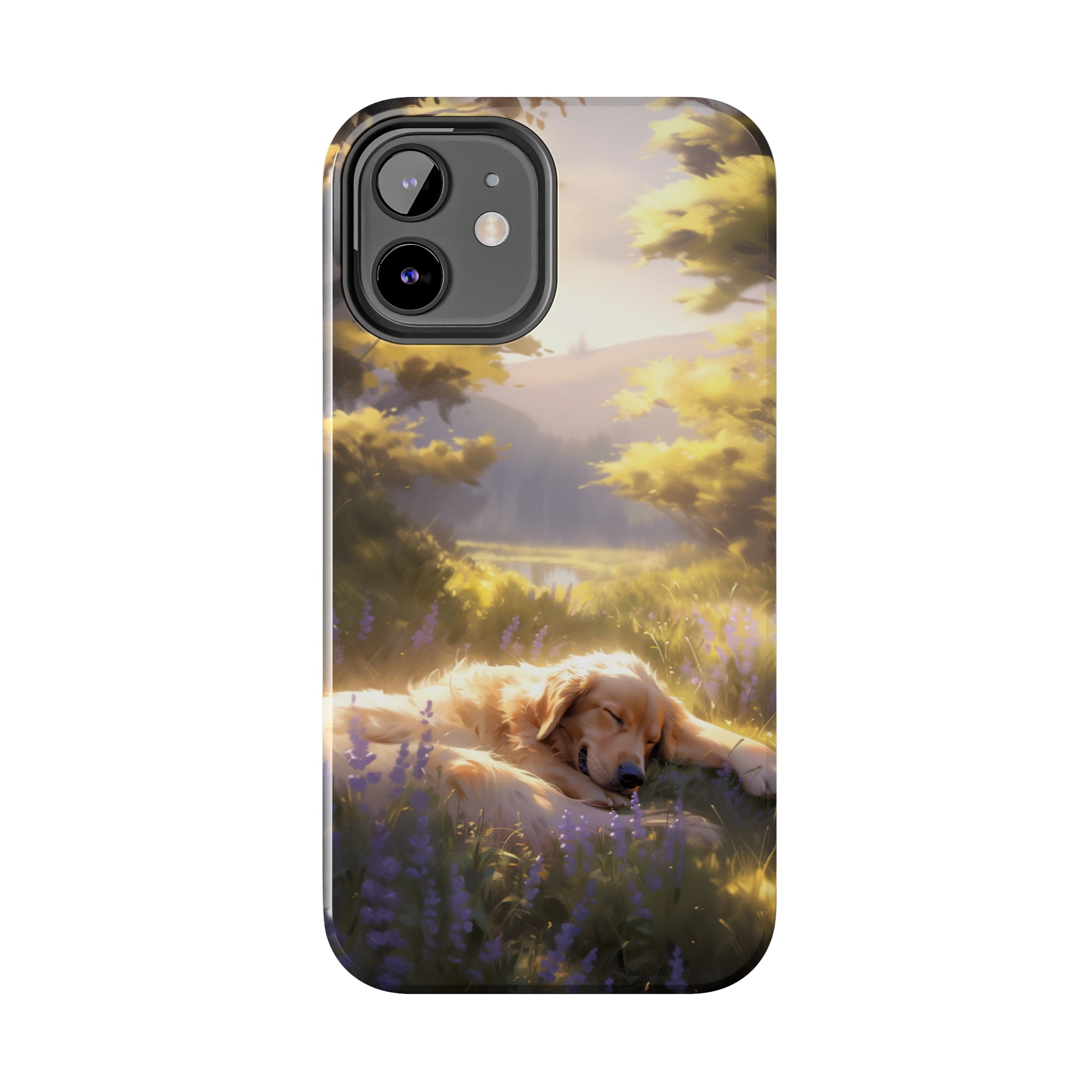 Golden Retriever Love: Impact-Resistant iPhone Case