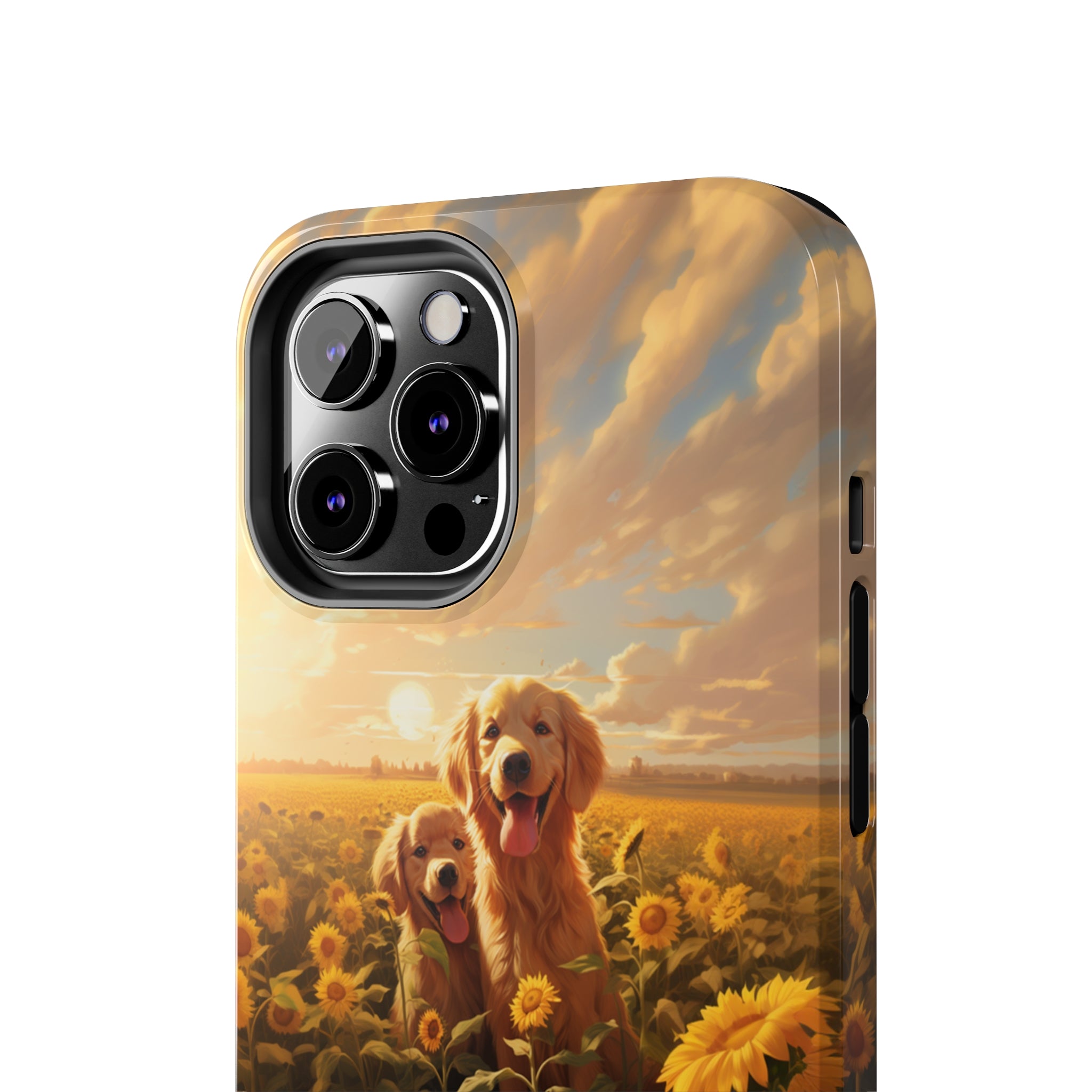 Golden Retriever Love: Impact-Resistant iPhone Case