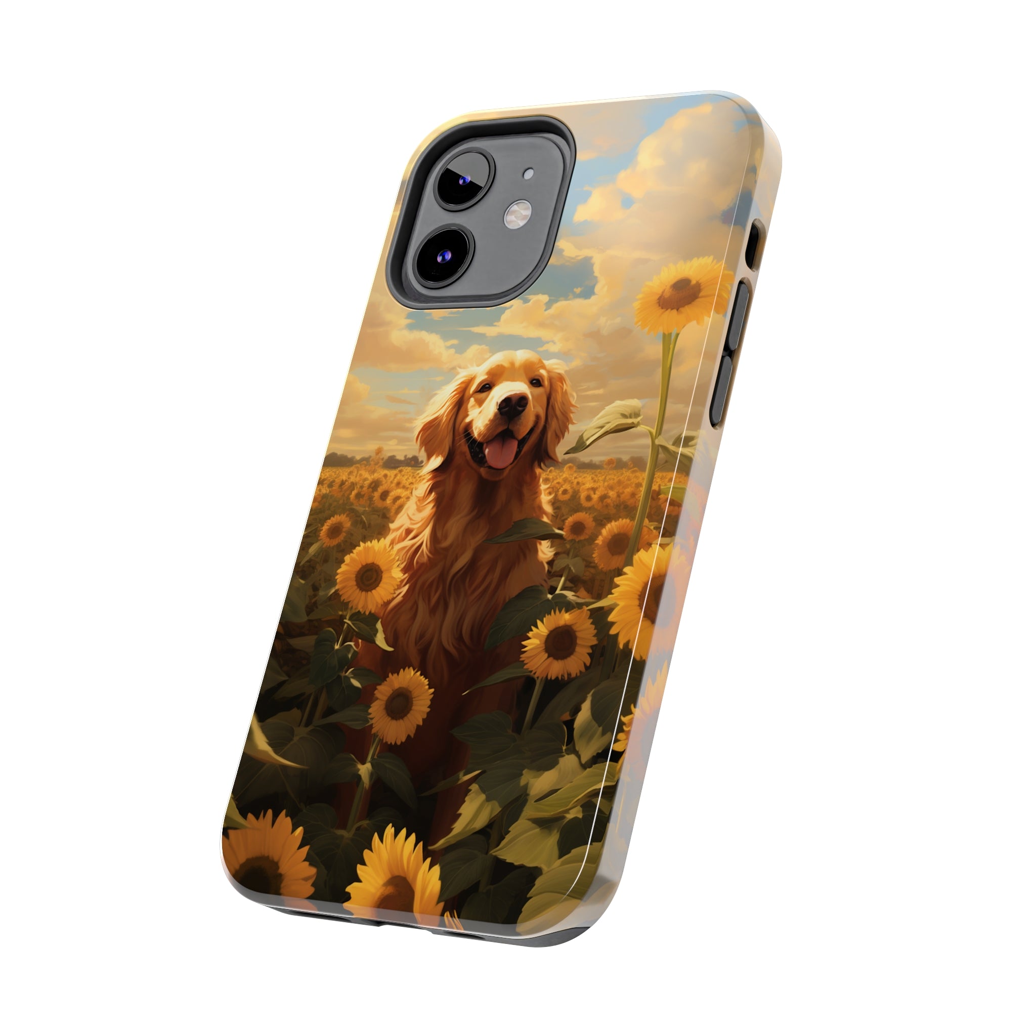 Golden Retriever Love: Impact-Resistant iPhone Case