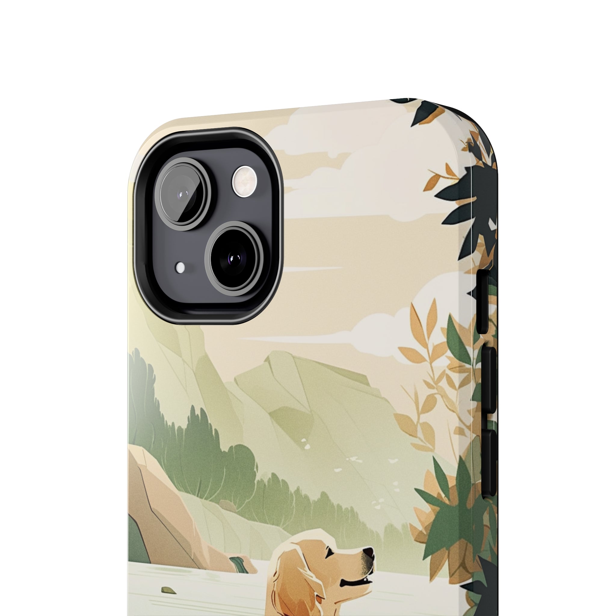 Golden Retriever Love: Impact-Resistant iPhone Case