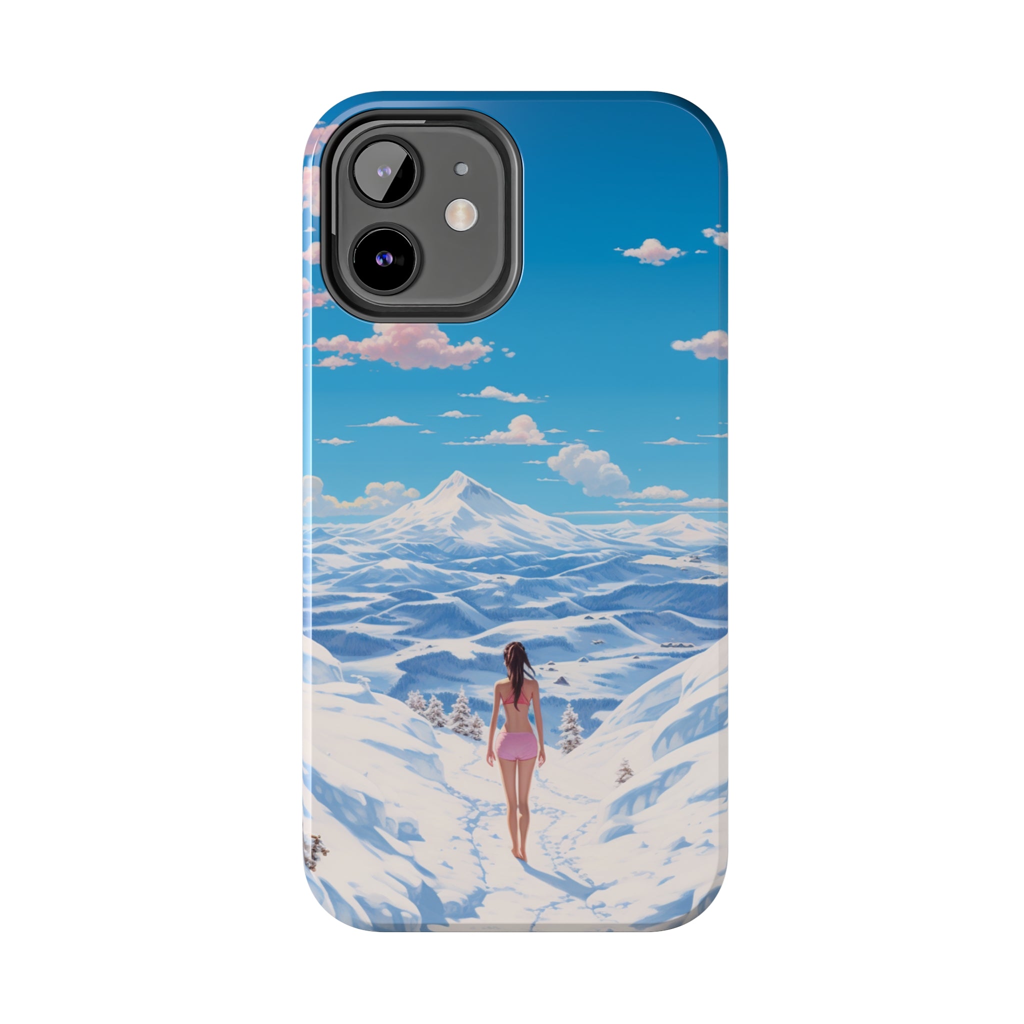 Snowy Majesty: Impact-Resistant iPhone Case