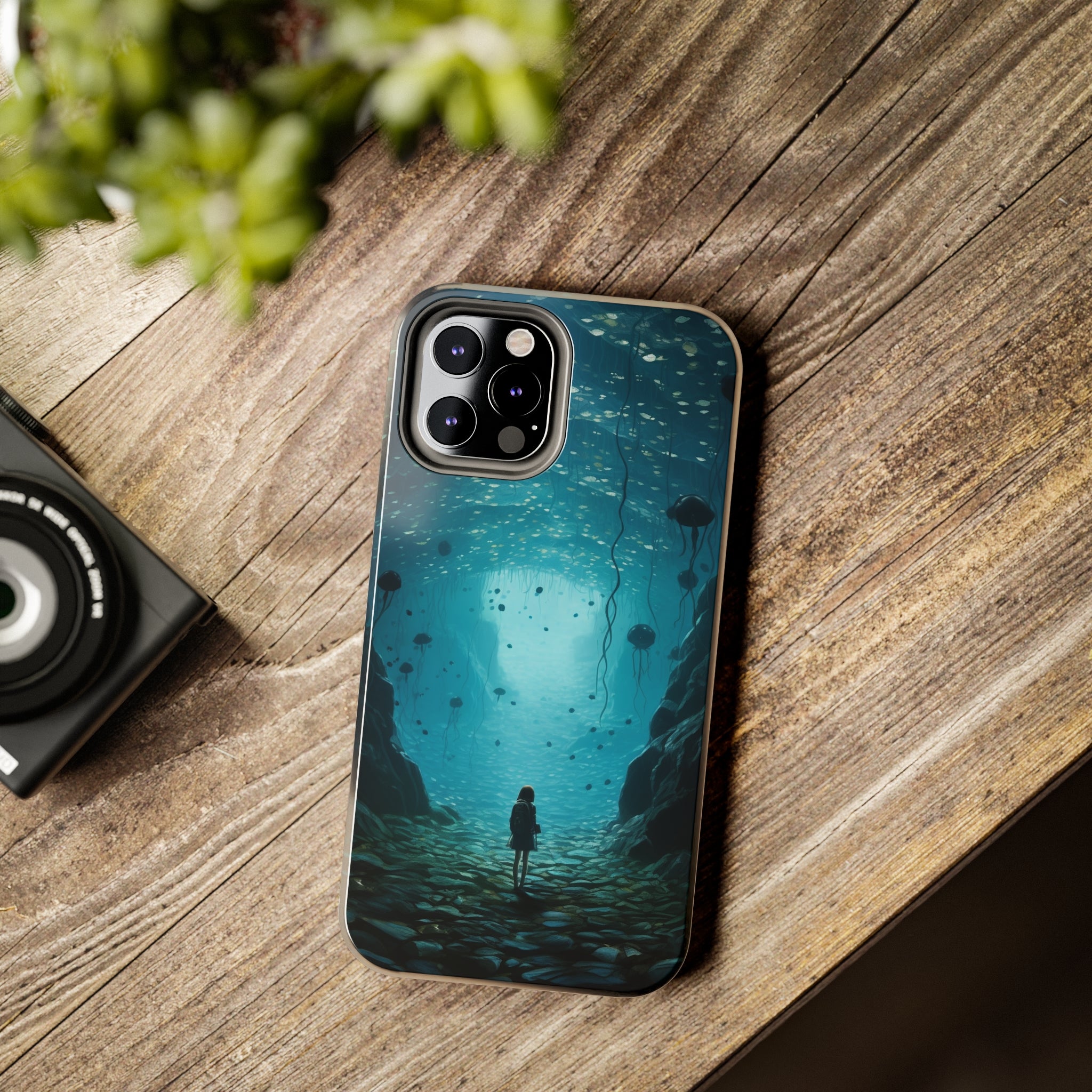 Girl in Abyss: Impact-Resistant iPhone Case