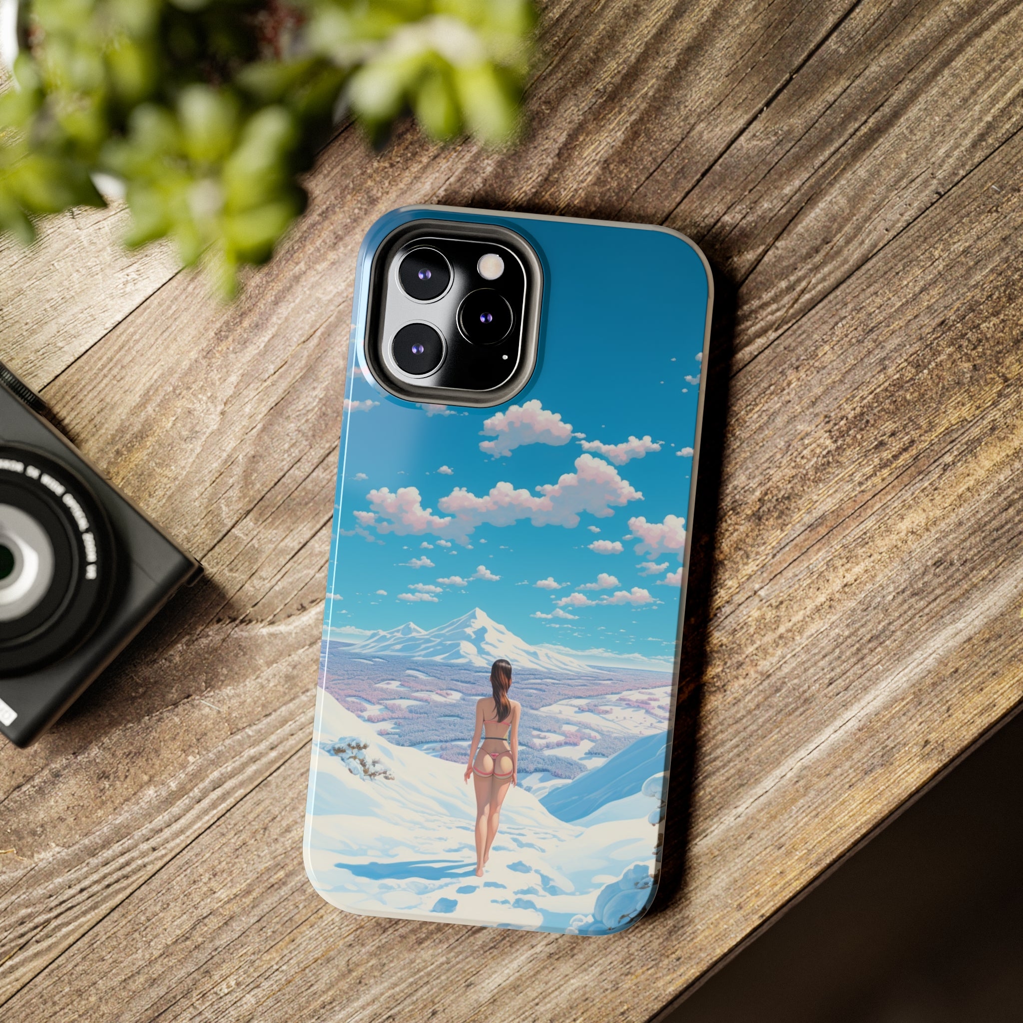 Snowy Majesty: Impact-Resistant iPhone case