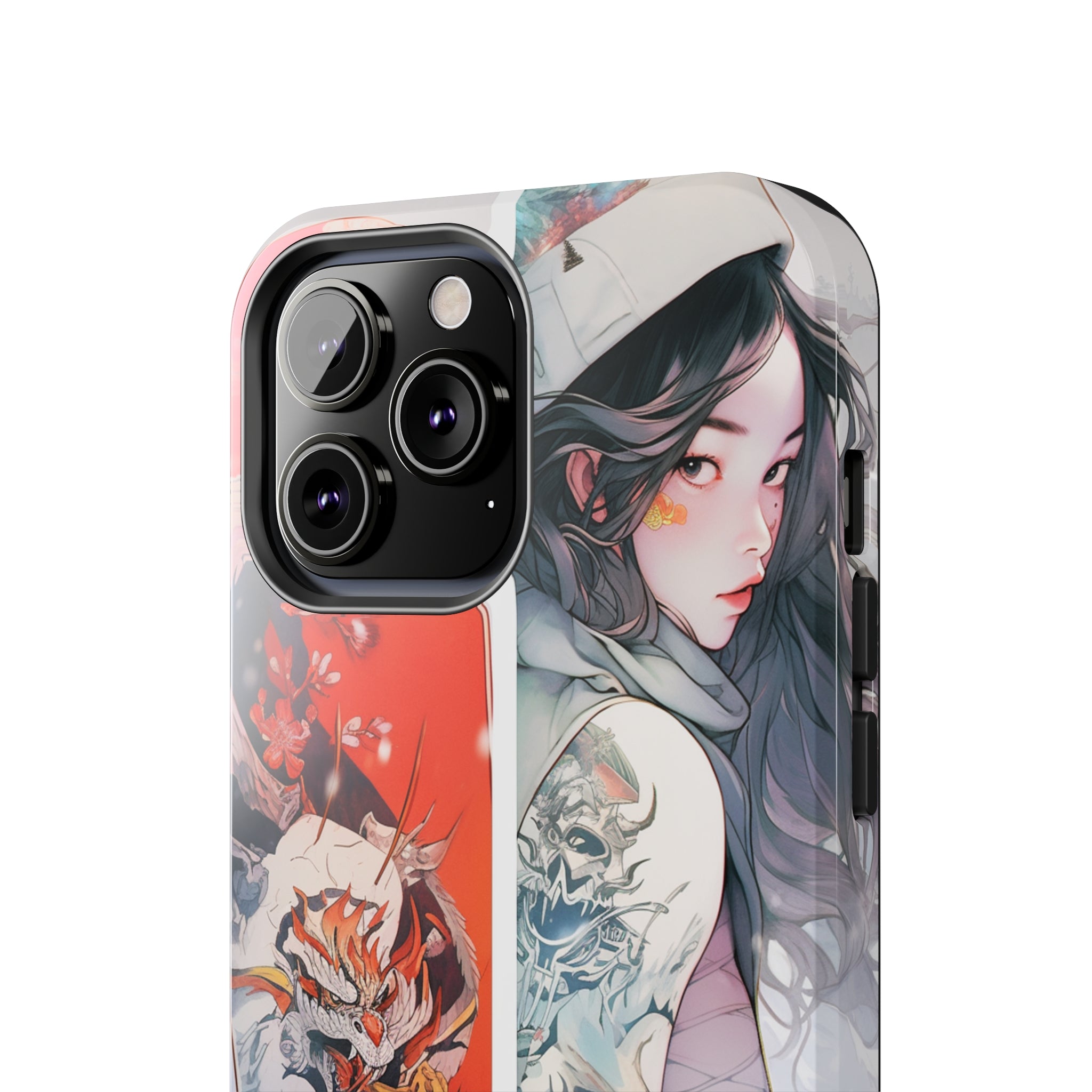 Snowboarding Girl's Odyssey: Impact-Resistant iPhone Case