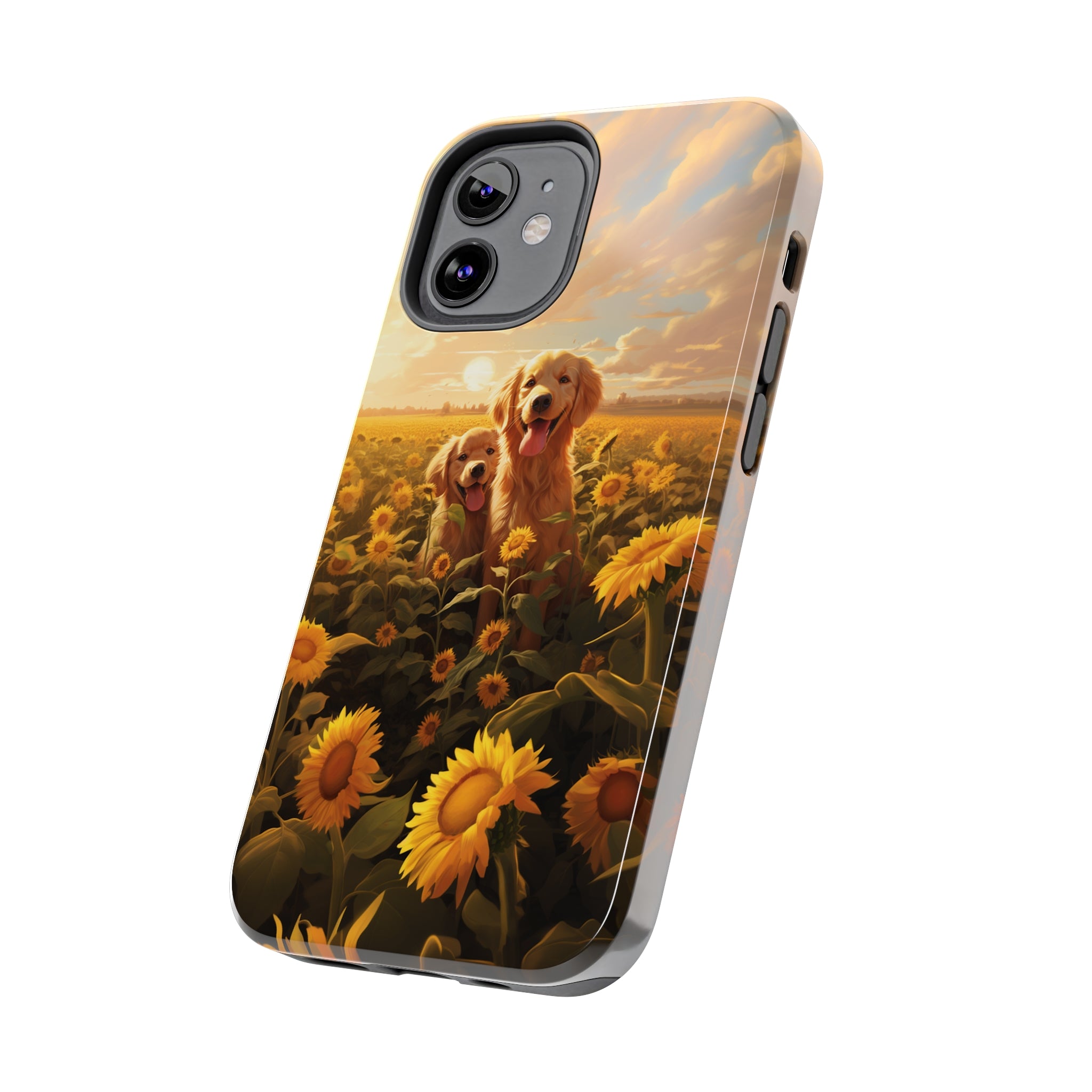 Golden Retriever Love: Impact-Resistant iPhone Case