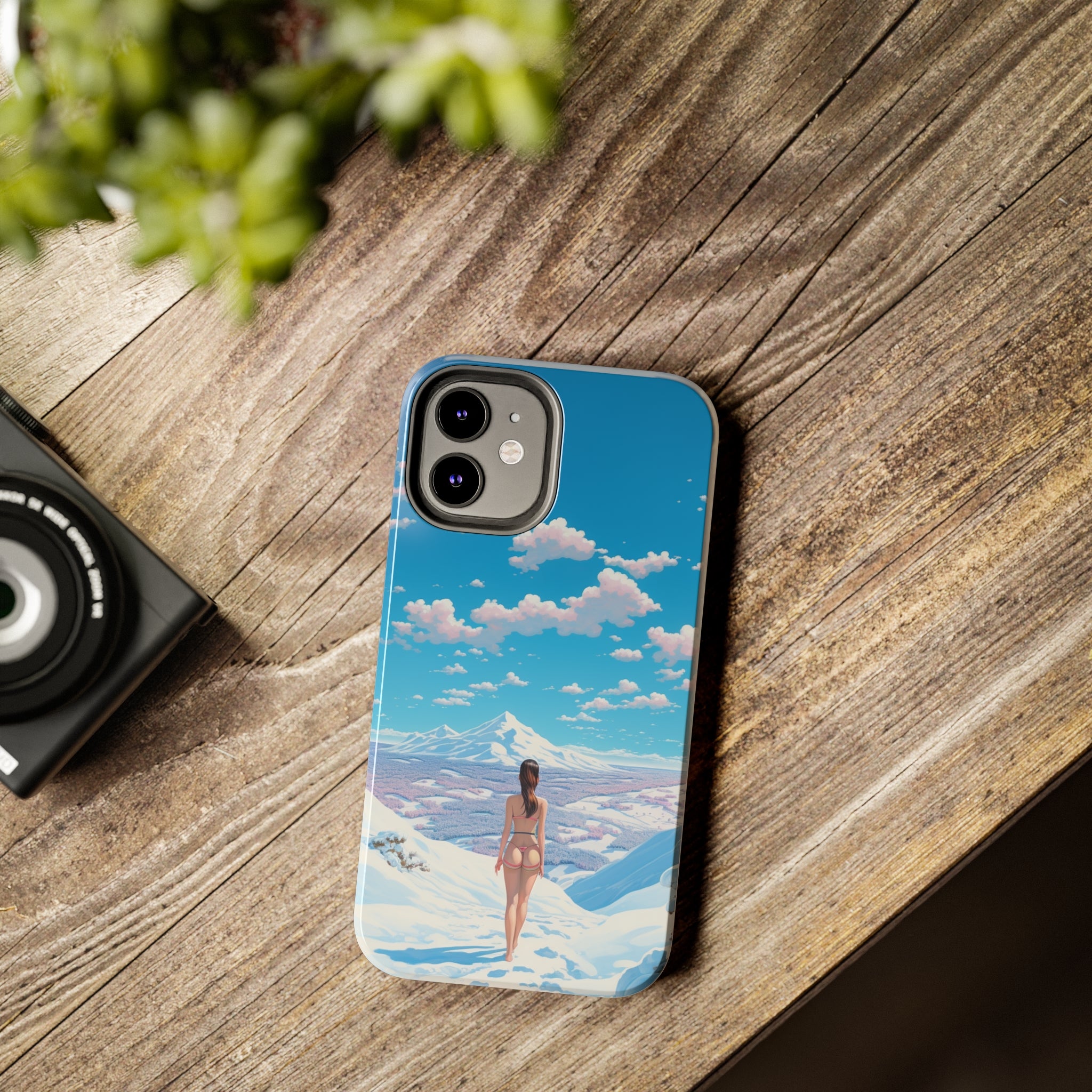 Snowy Majesty: Impact-Resistant iPhone case